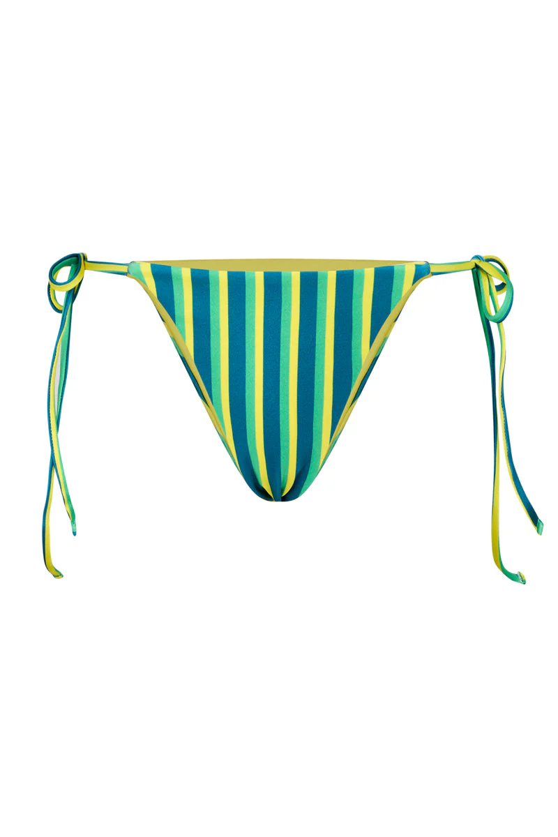 Avalon Bottoms In Riviera Green Stripe - Image 3