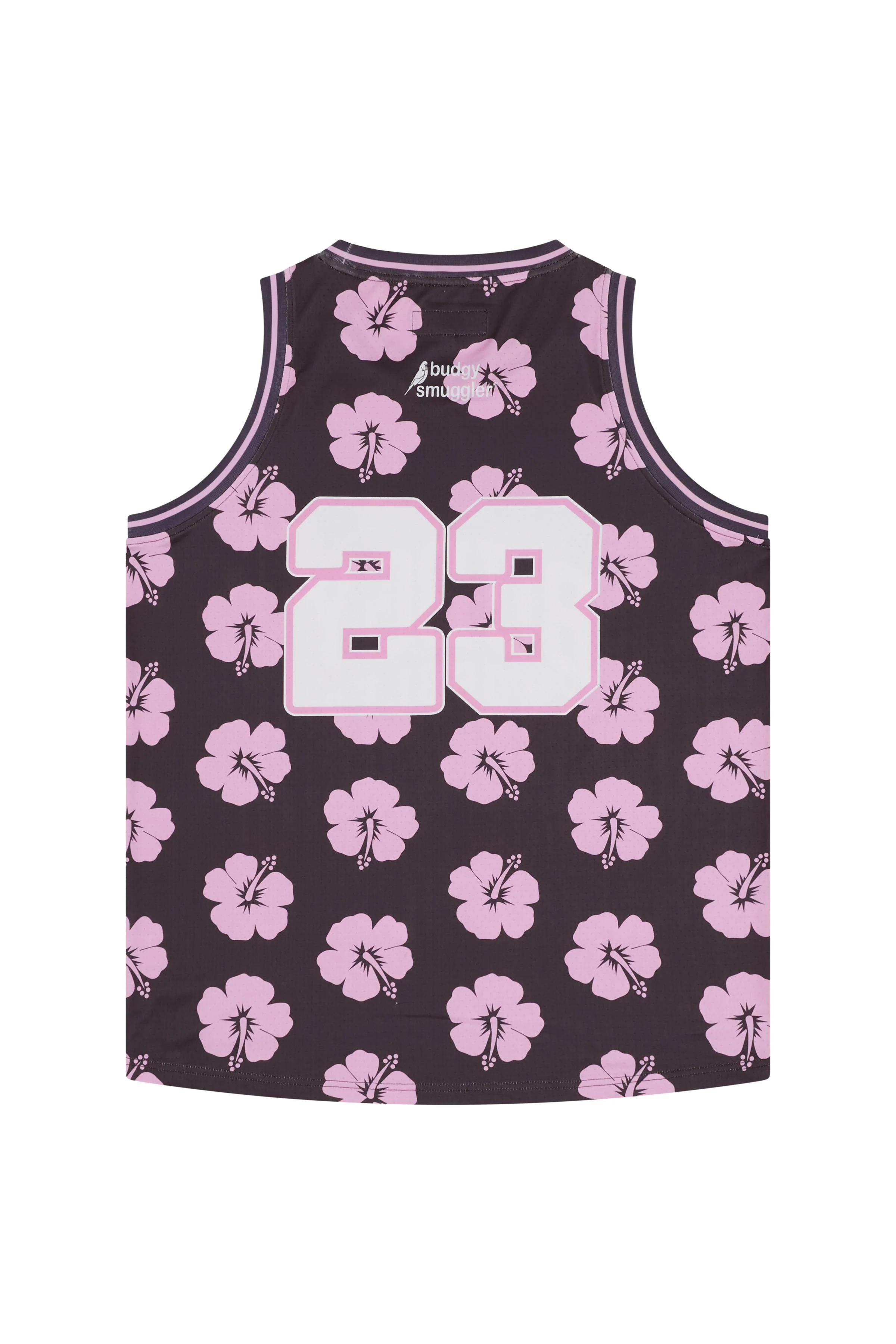 Basketball Vest in Brown Hibiscus - Image 5