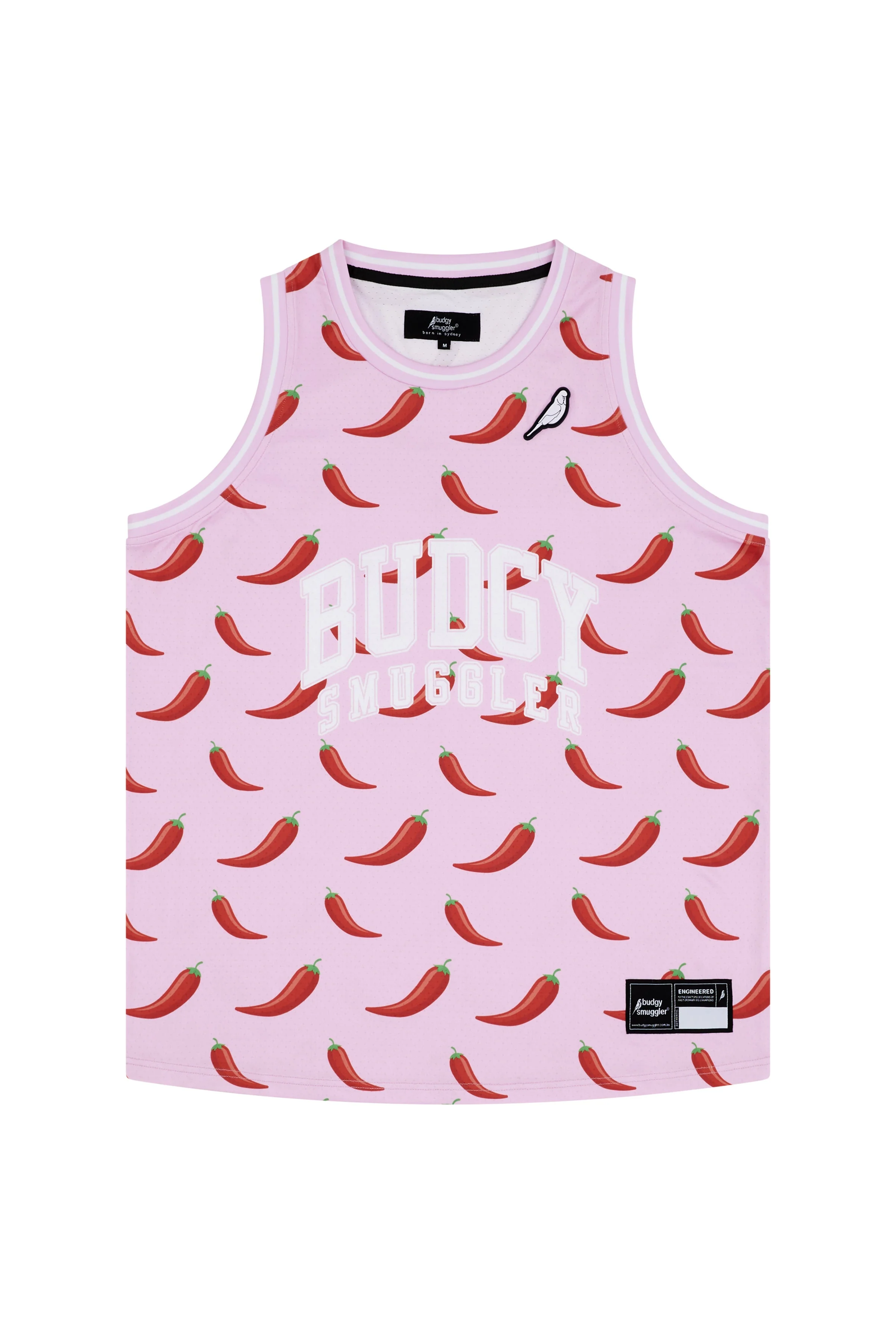 Basketball Vest in Pink Chilli - Image 3