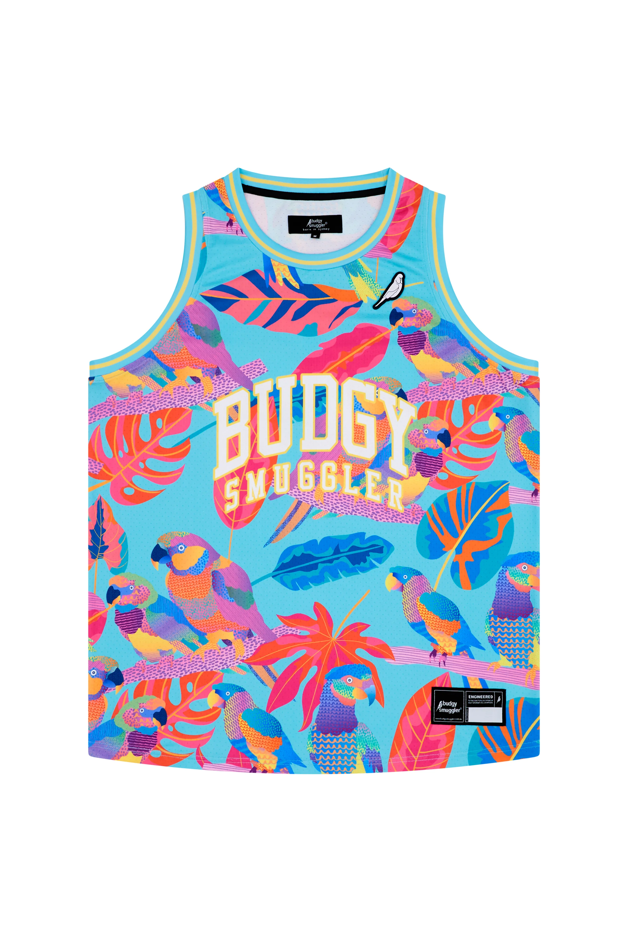 Basketball Vest in Techno Parrots - Image 3