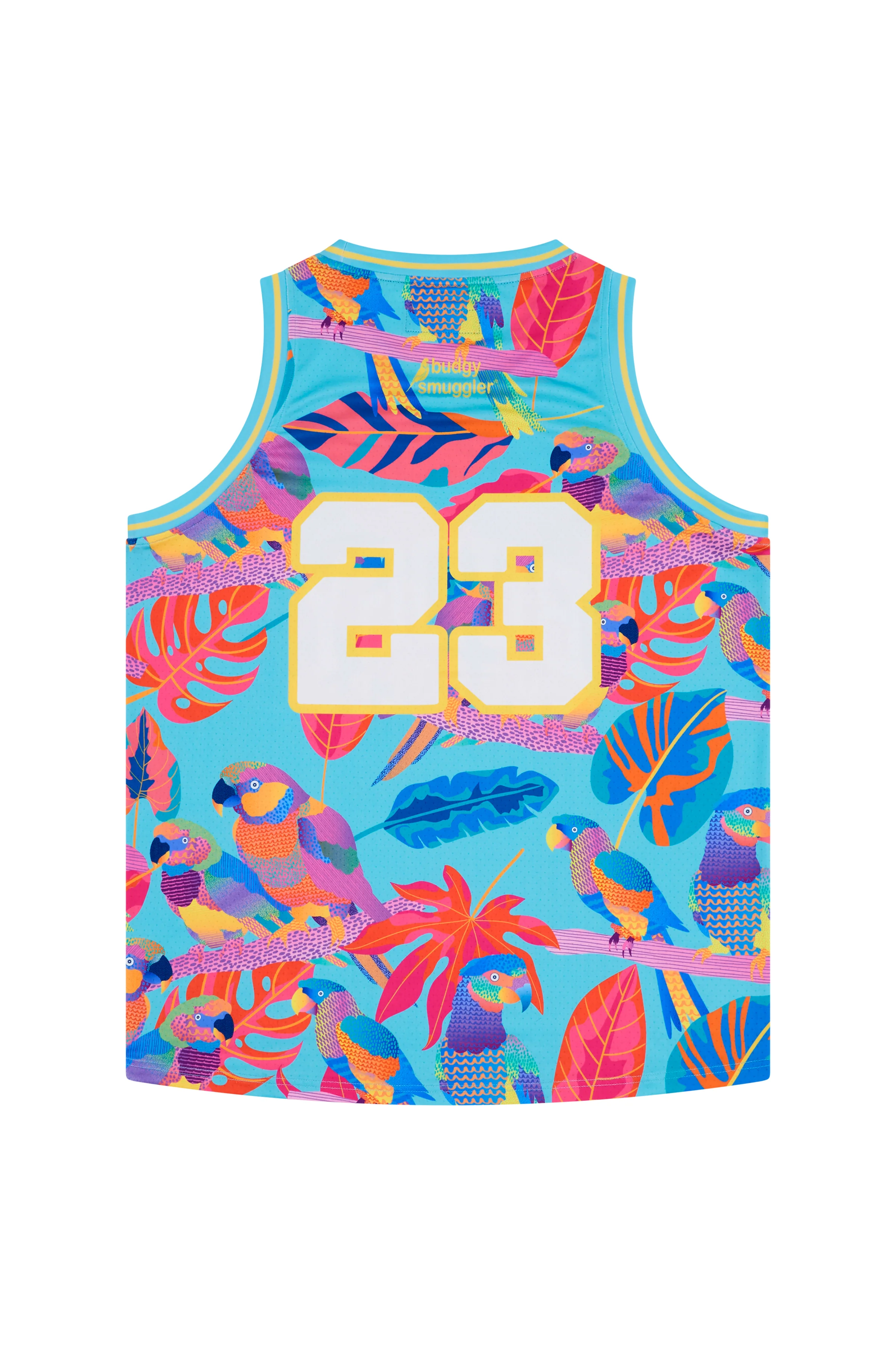 Basketball Vest in Techno Parrots - Image 5