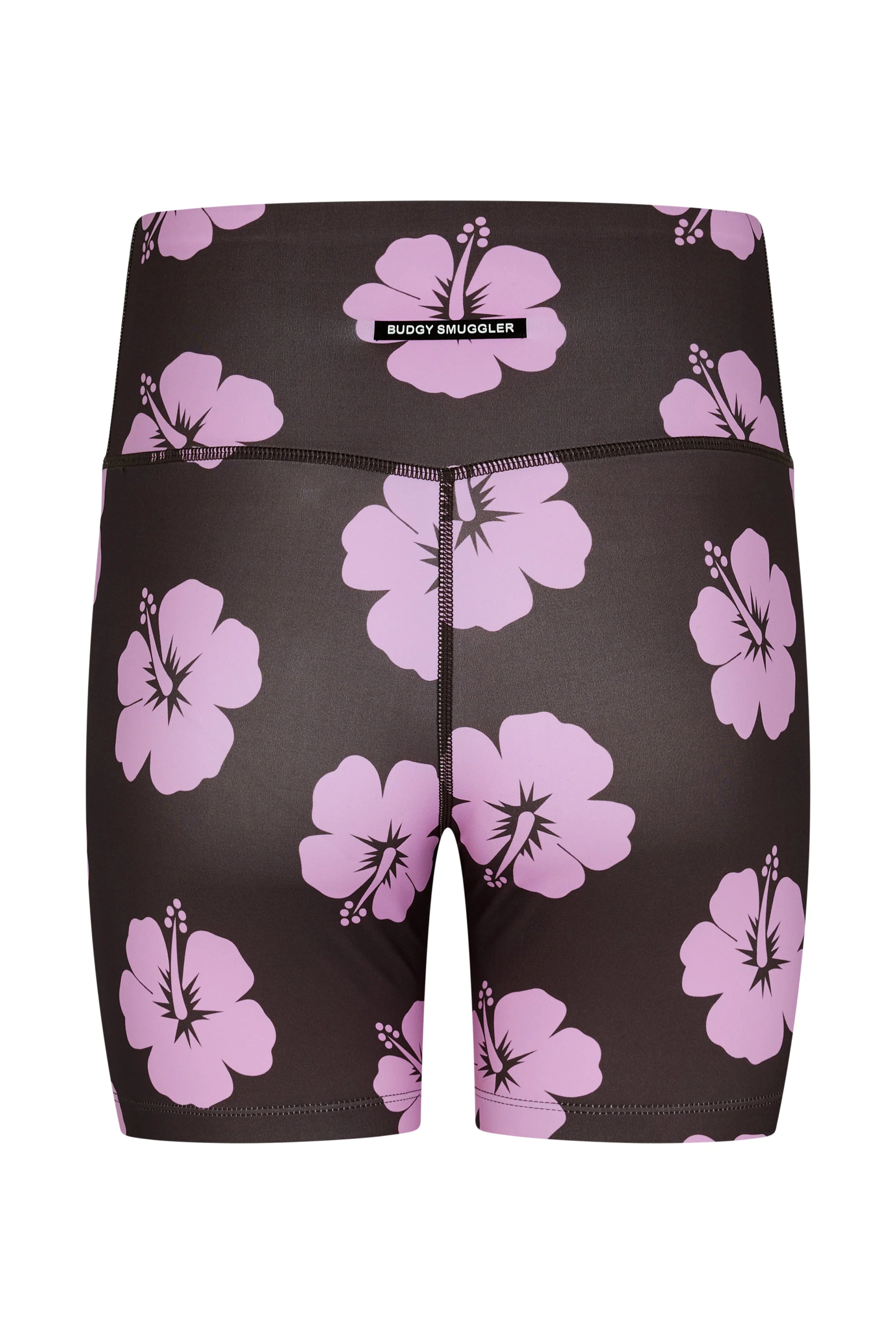 Booty Shorts 2.0 in Brown and Pink Hibiscus - Image 7
