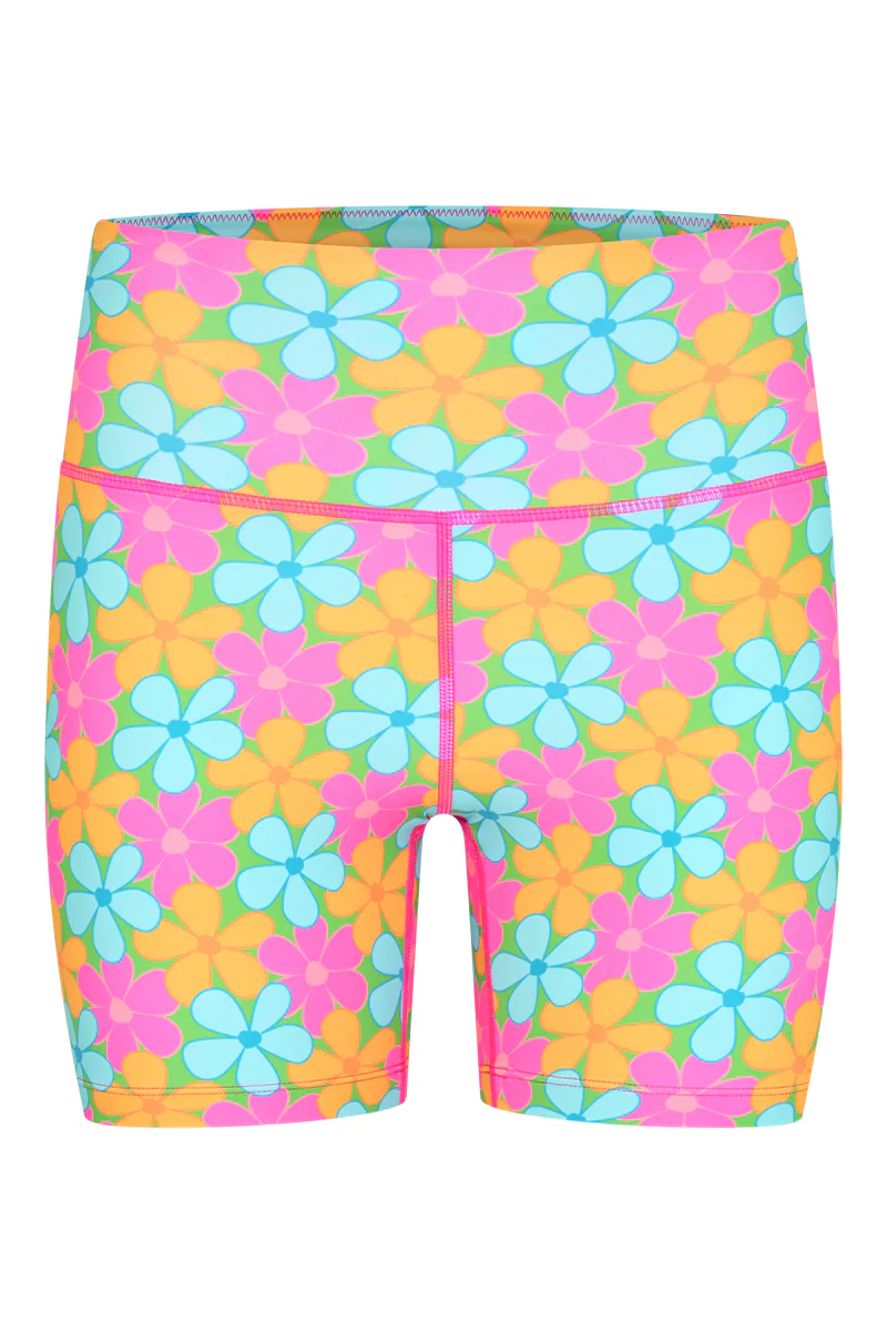 Booty Shorts 2.0 in Fluro Flowers - Image 4