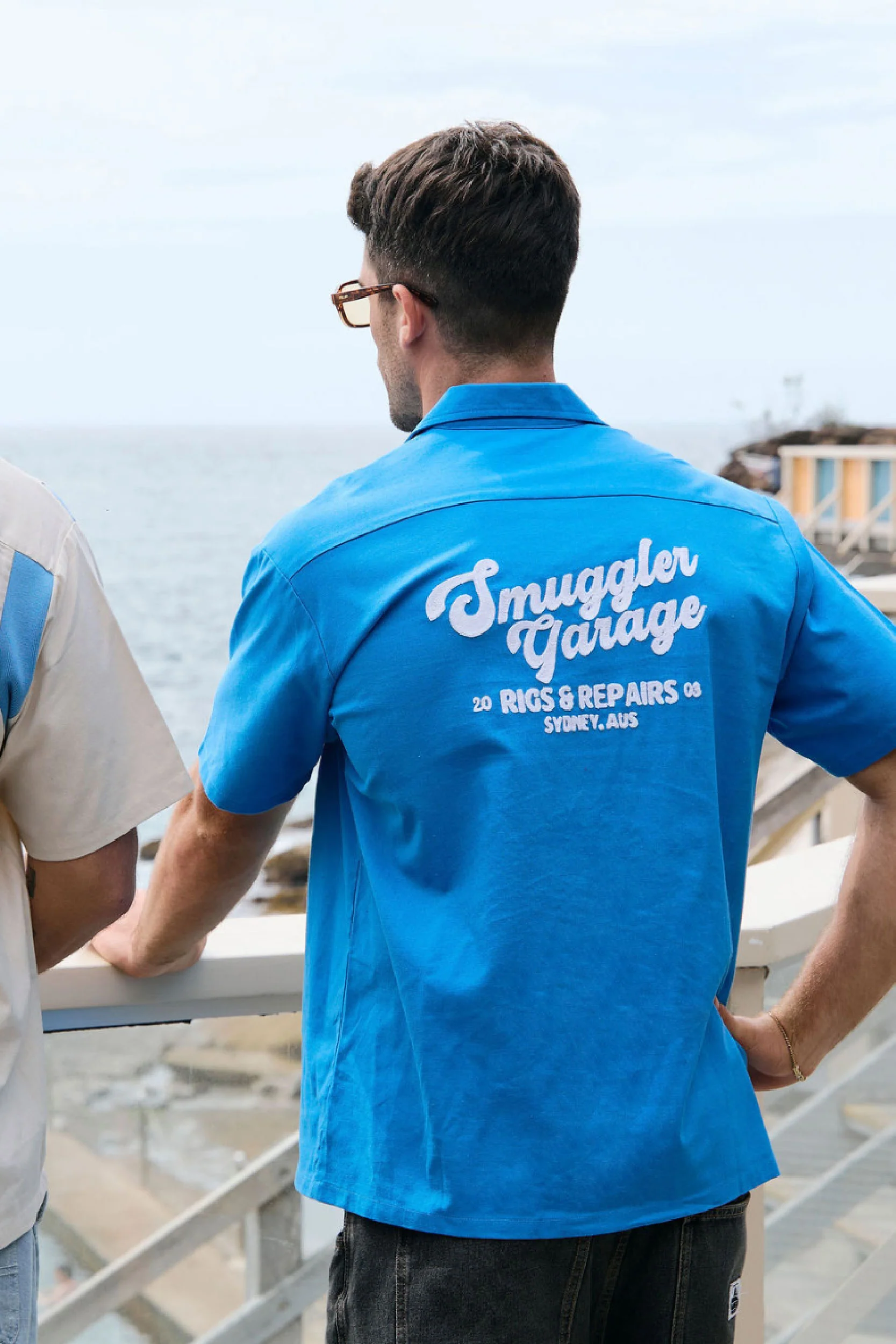 Mechanic Shirt in Blue Bowler - Image 6