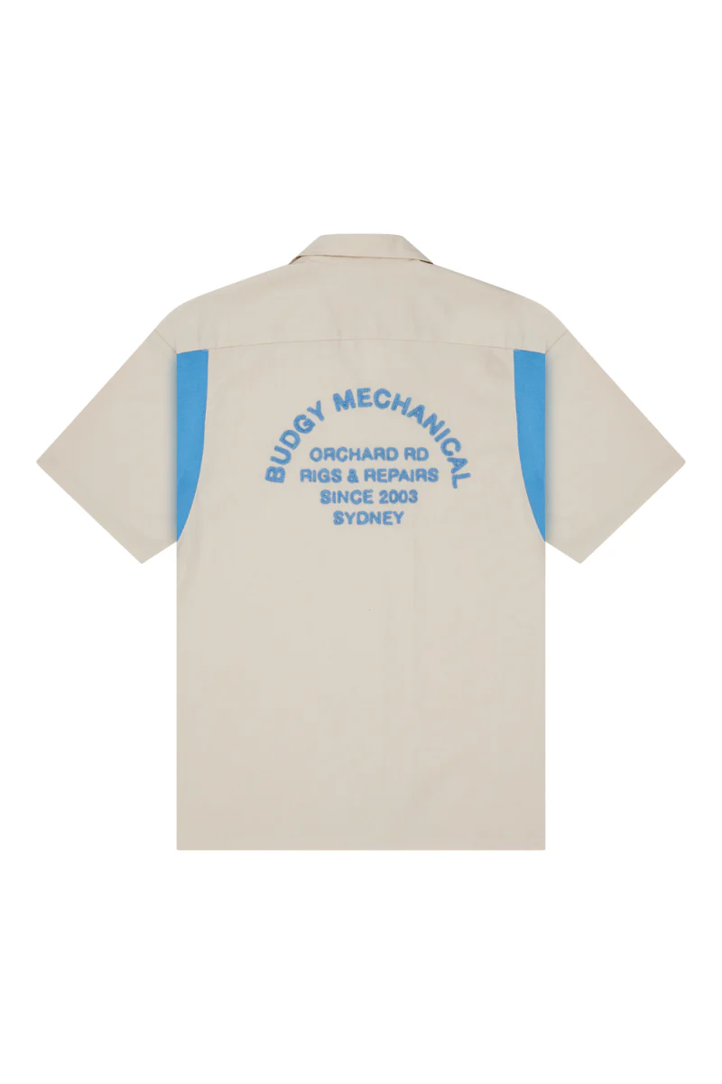 Mechanic Shirt in Cream - Image 6