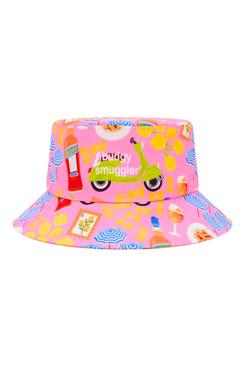 Bucket Hat 2.0 in Pink Amalfi