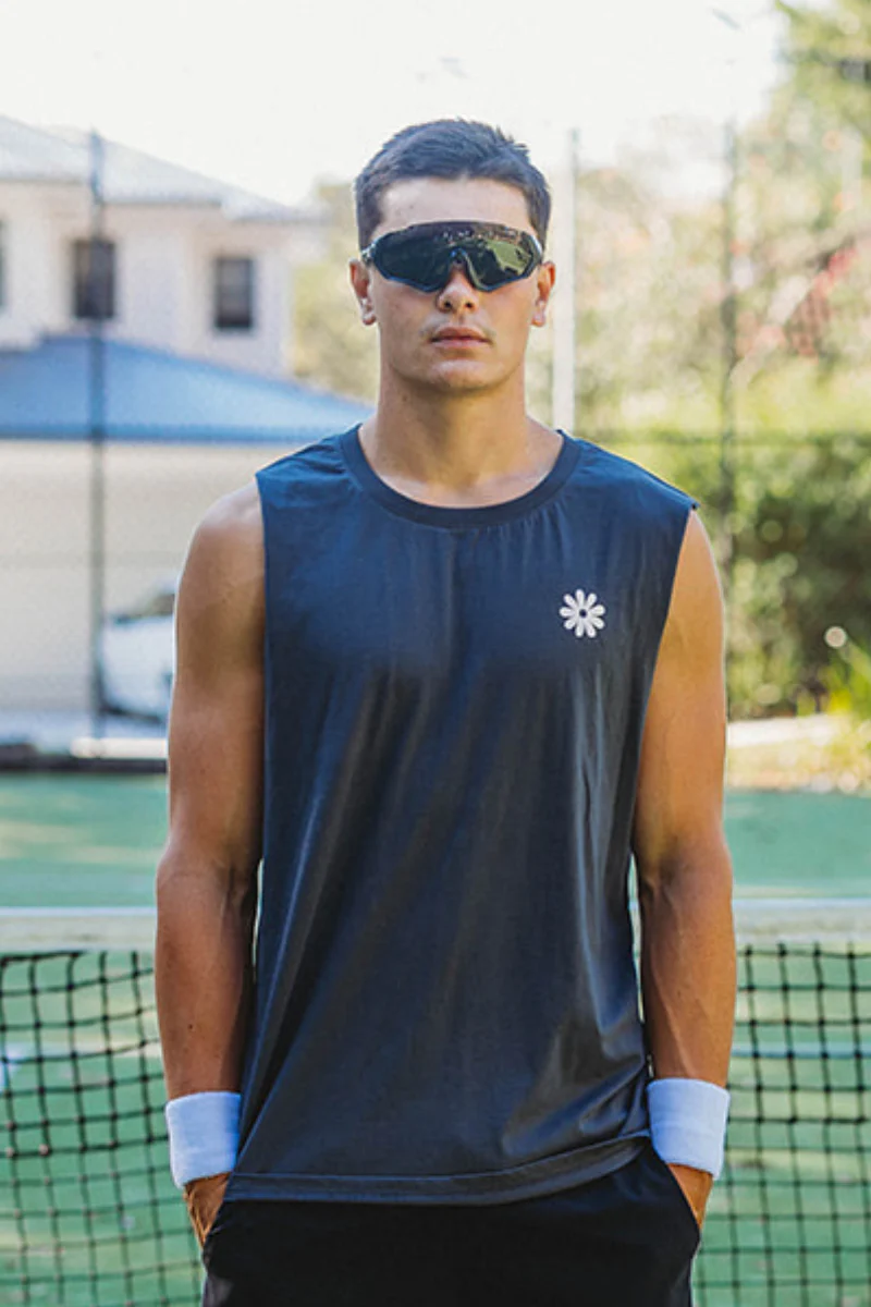 Charcoal Singlet with Summer