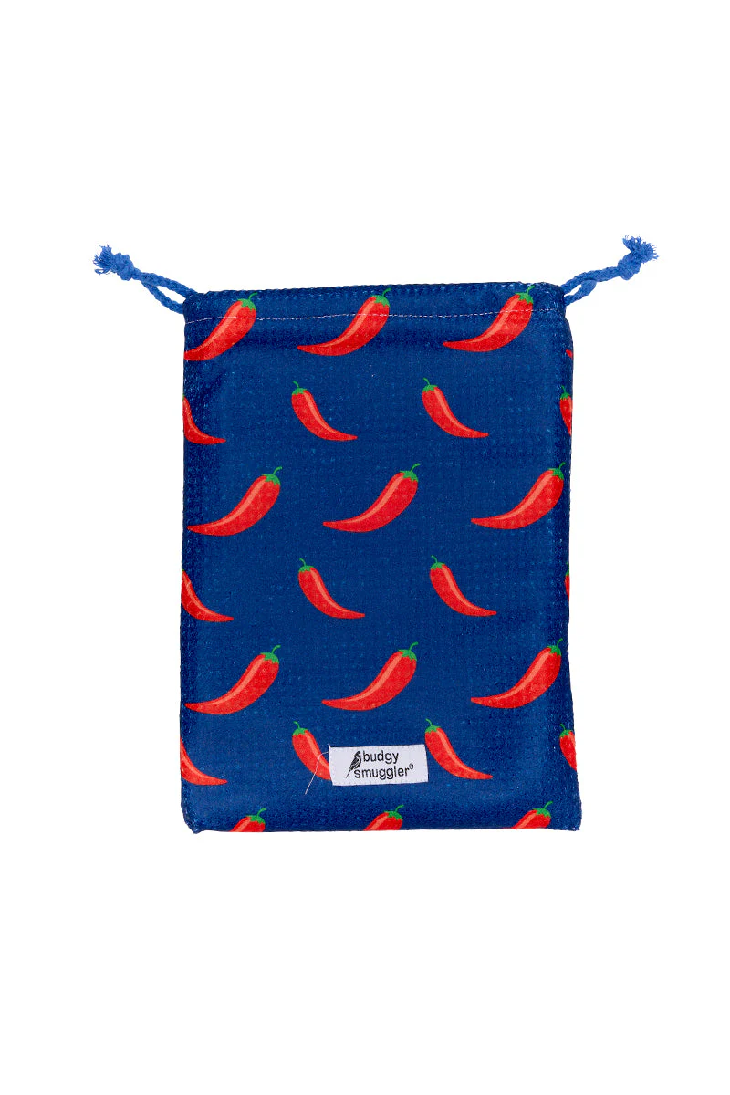 Double Sided Towel in Chilli Willies | Small  Logo - Image 3