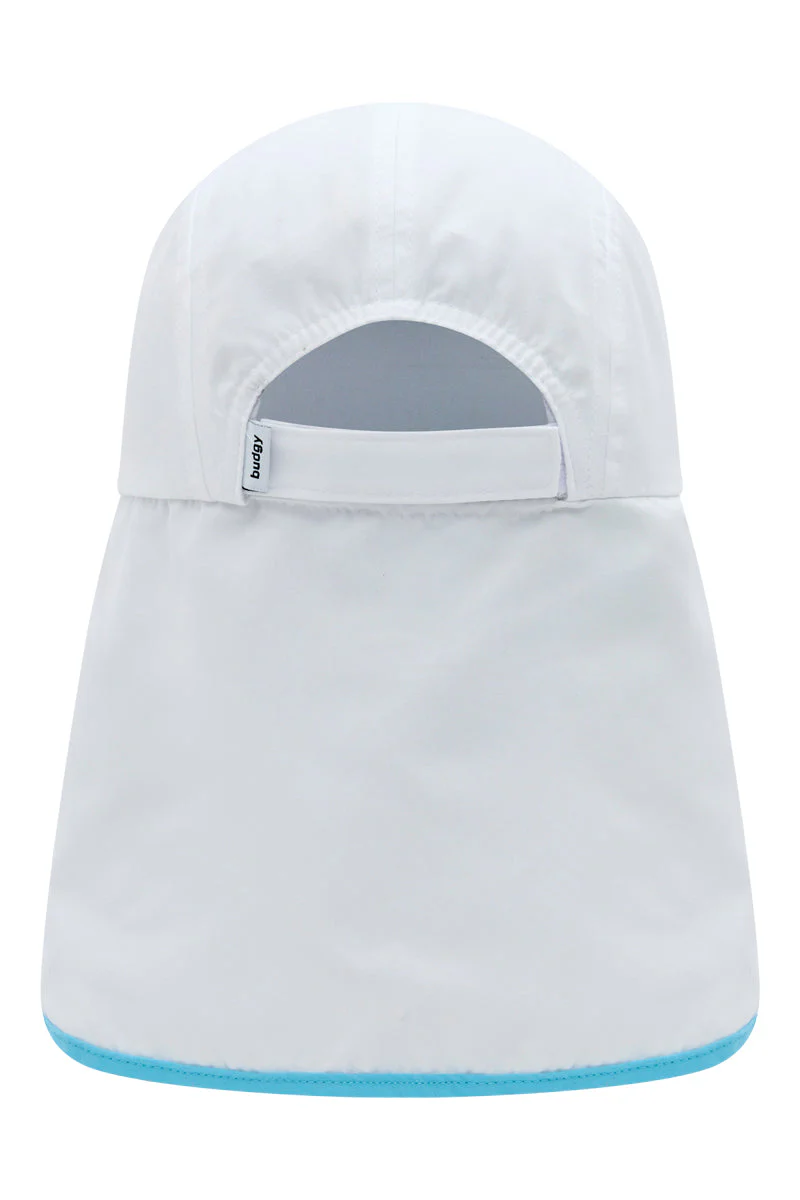 Flap Hat in White - Image 5