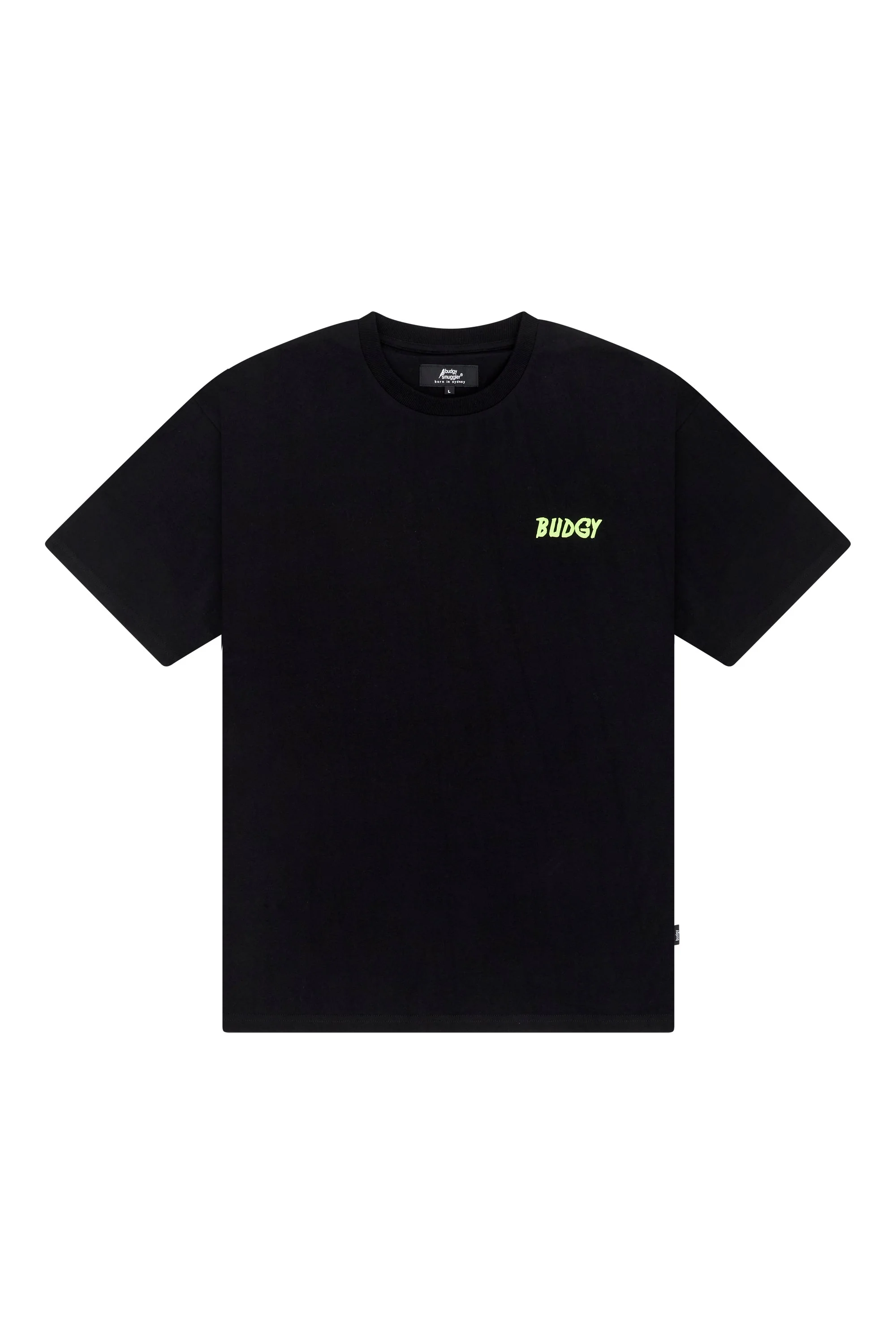 Heavyweight Black Tee in Crocodile - Image 5
