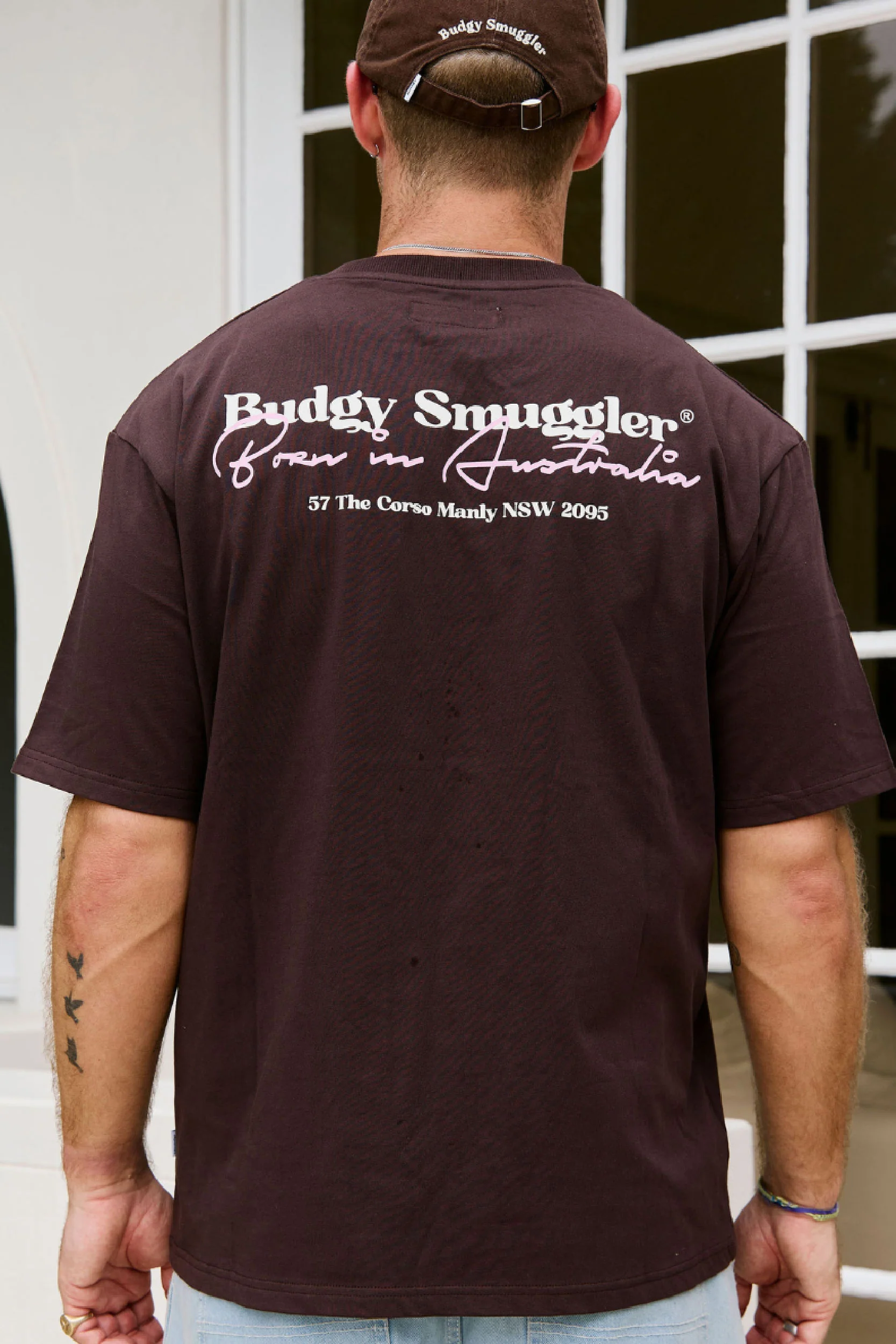 Heavyweight Brown Tee in Budgy