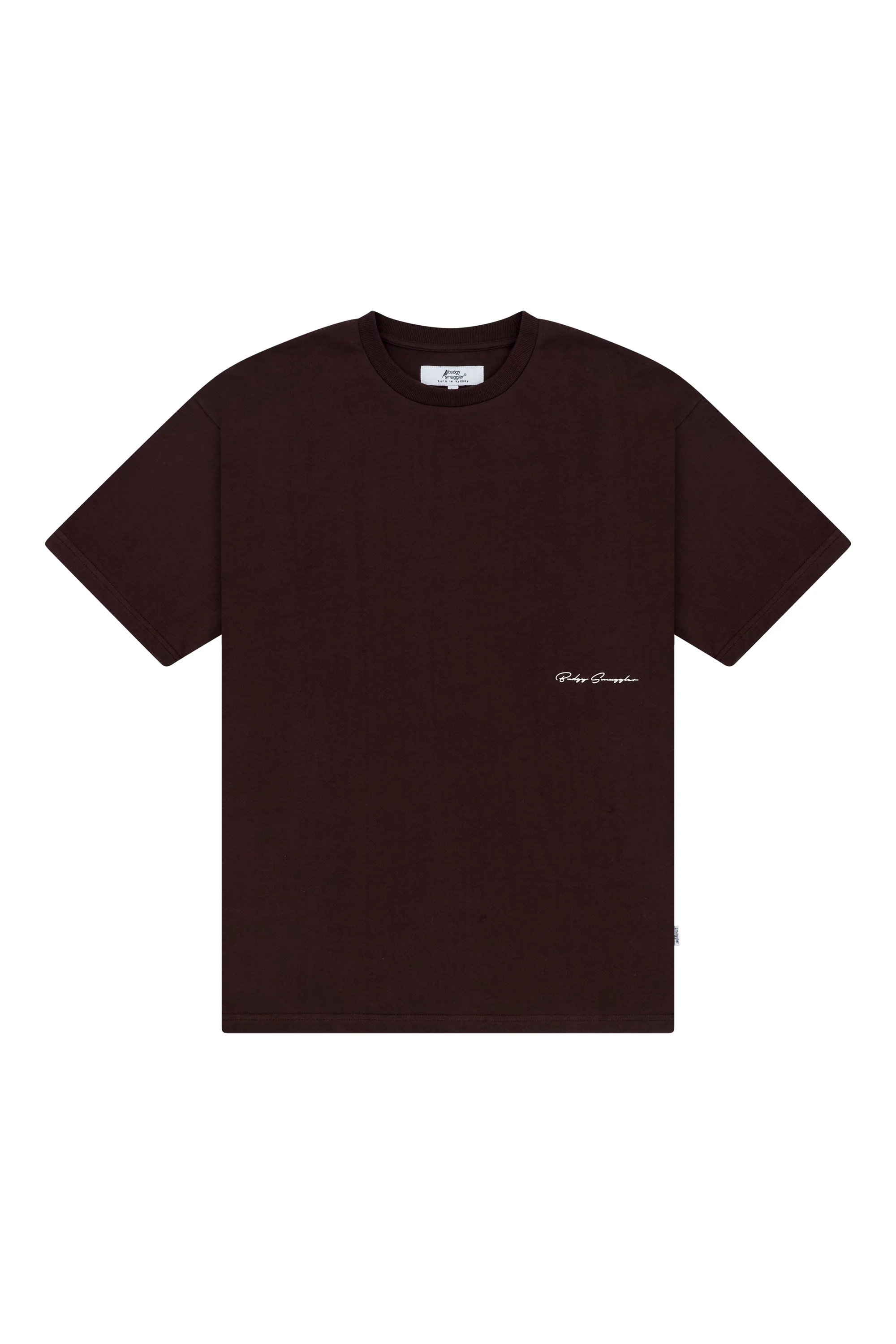 Heavyweight Brown Tee in Budgy - Image 2