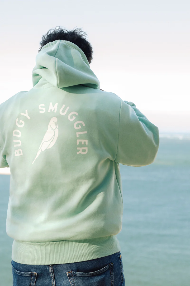 Hoodie in Teal Budgy Arch - Image 3