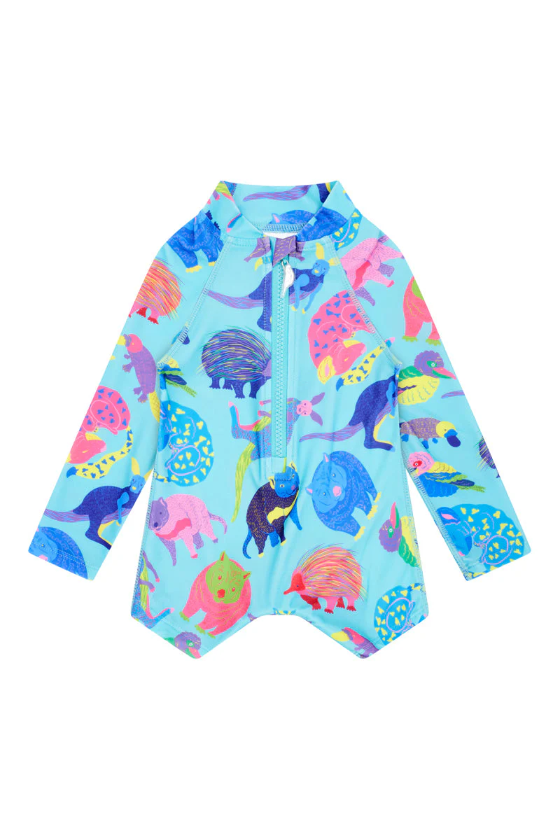 Kids Onesie Swim Bundle in Aussie Battlers UPF 50+ - Image 4