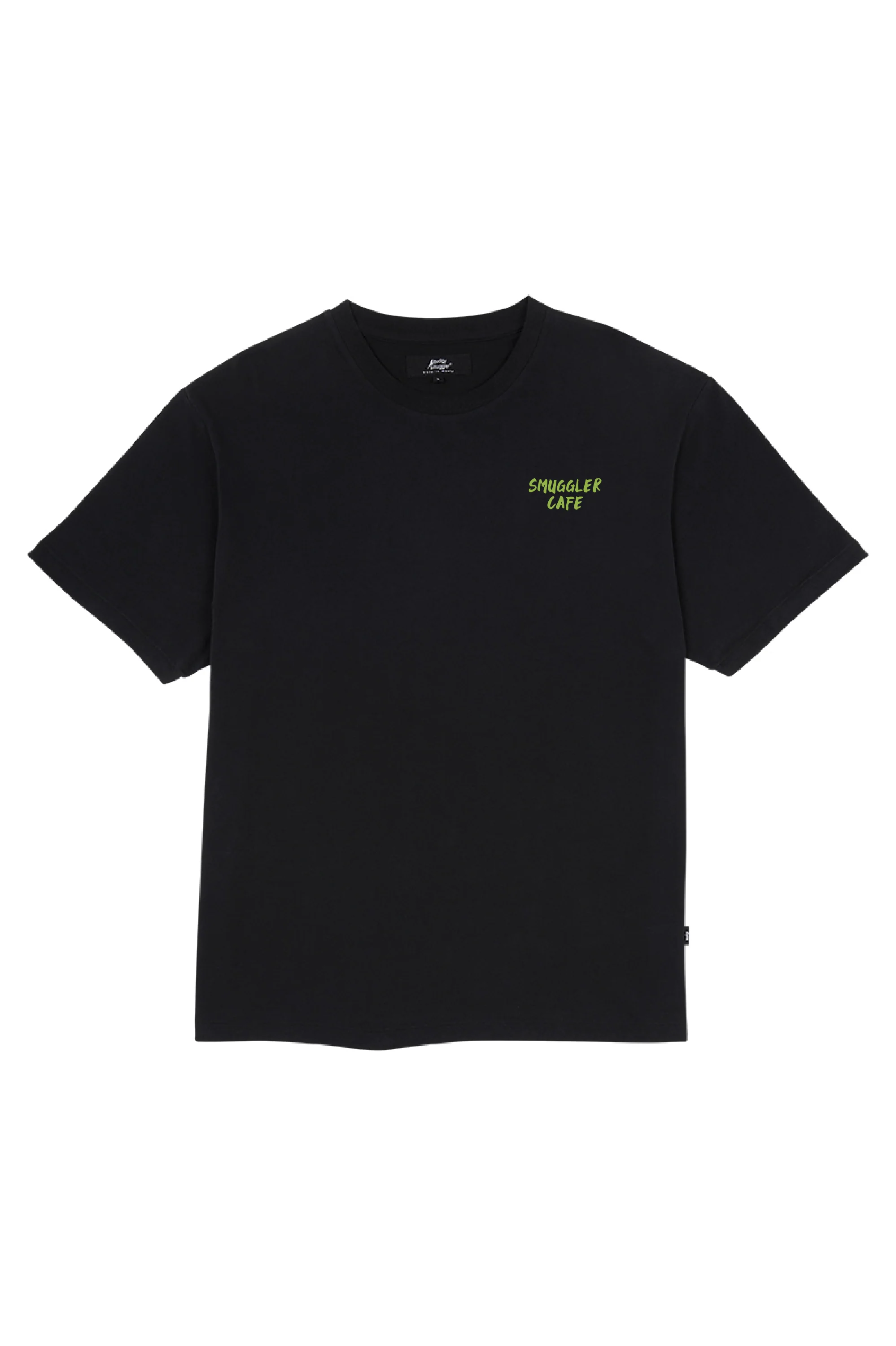 Lightweight Black Tee with Smuggler Cafe - Image 2