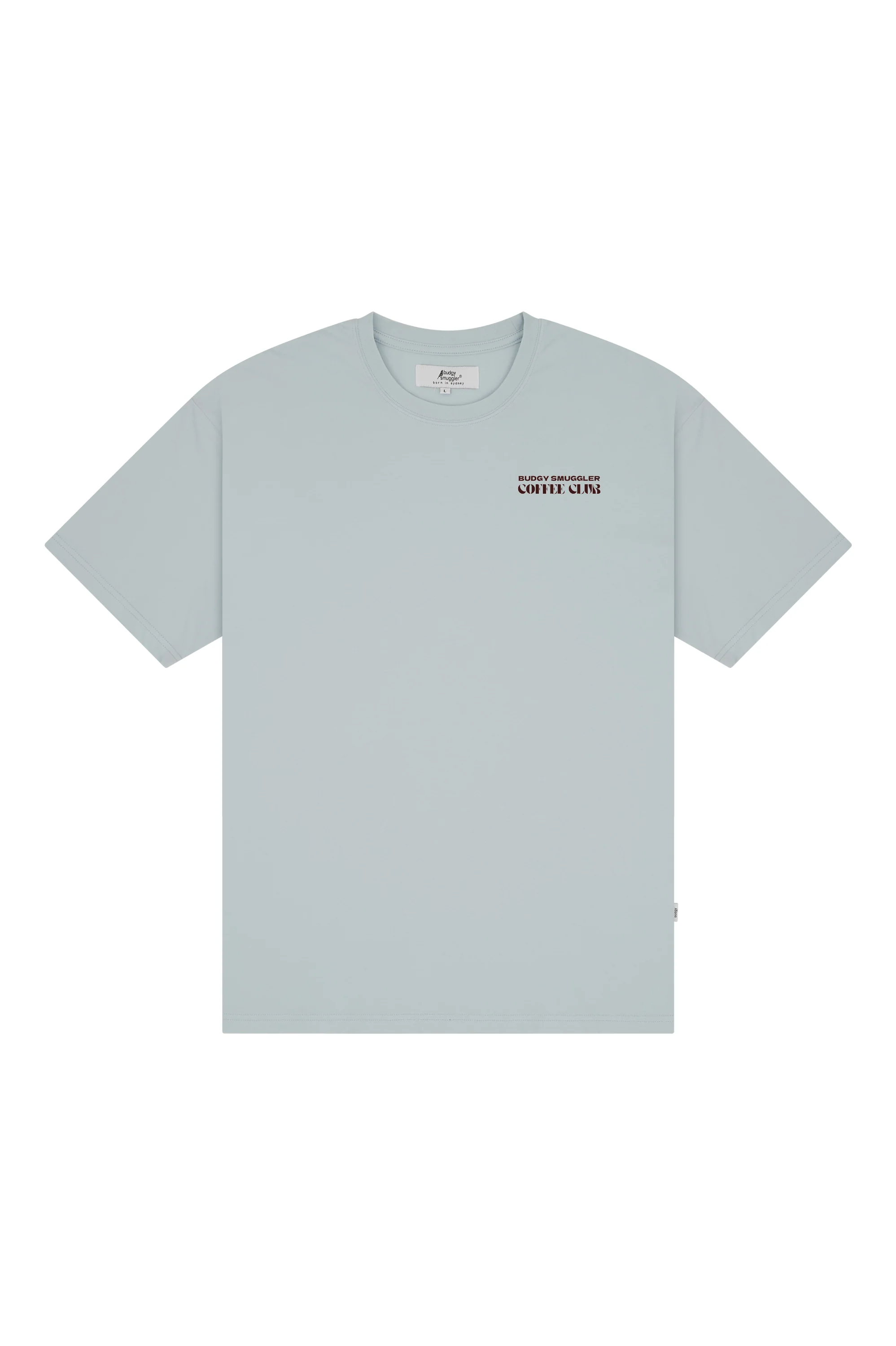 Lightweight Light Blue Tee with Coffee Club - Image 5