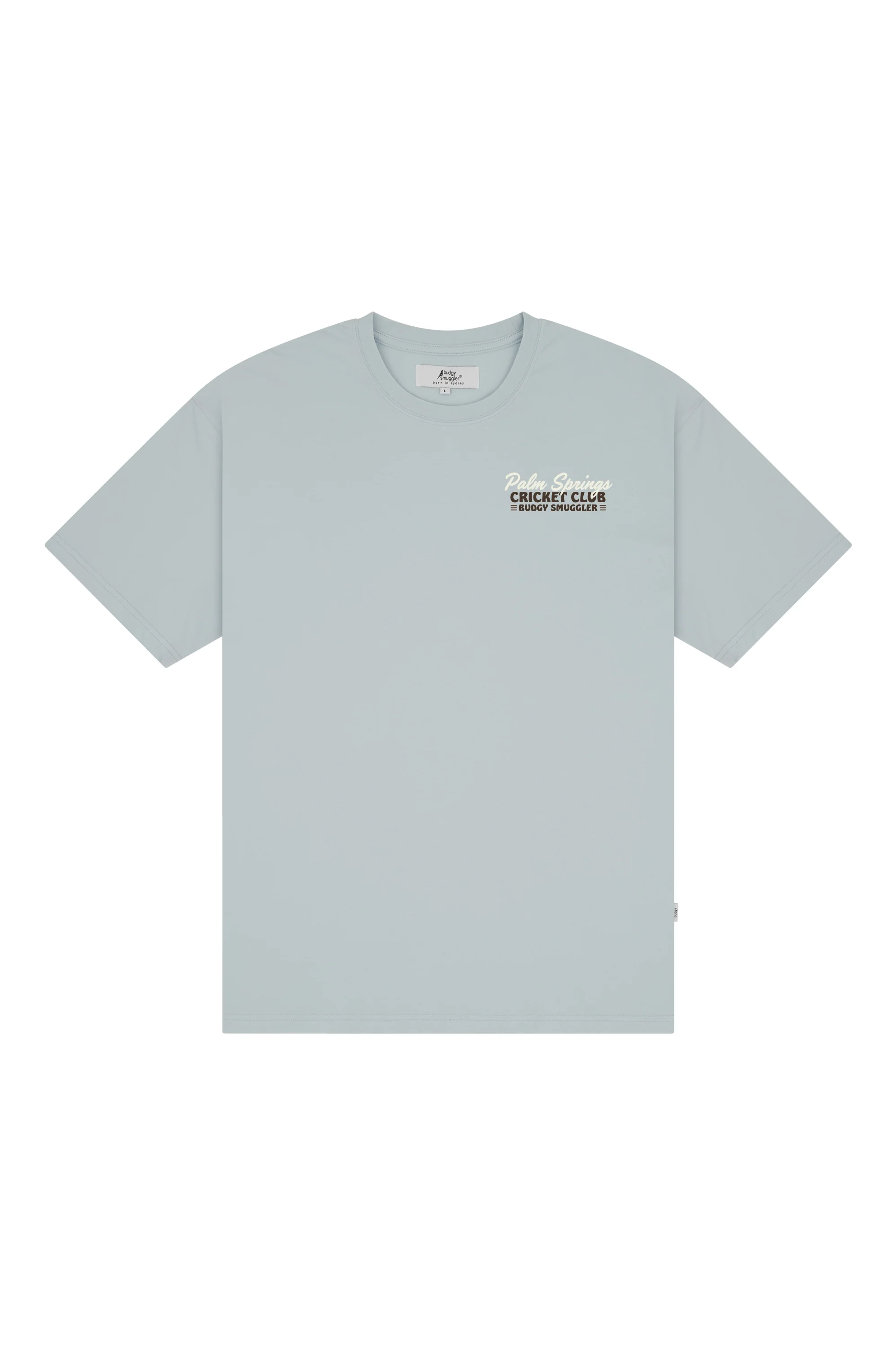 Lightweight Light Blue Tee with Palm Springs Cricket Club - Image 4