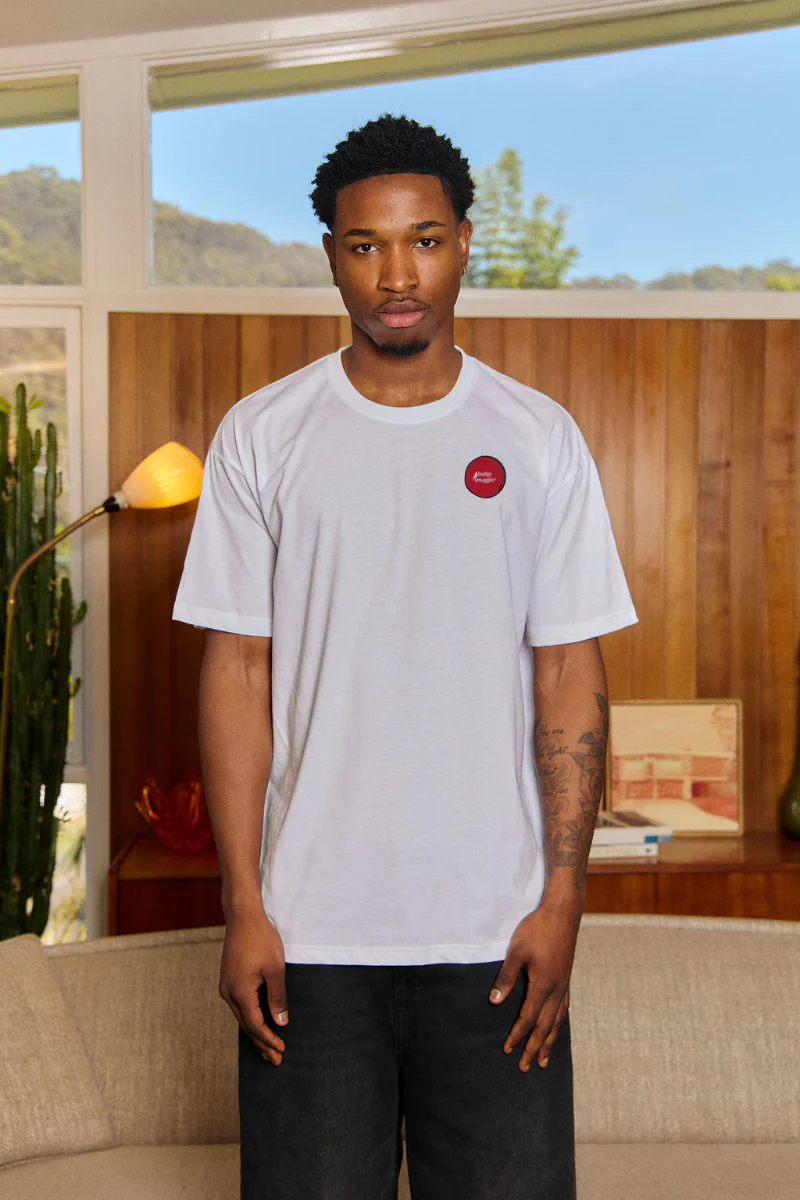 Lightweight White Tee with Crickets Balls - Image 2