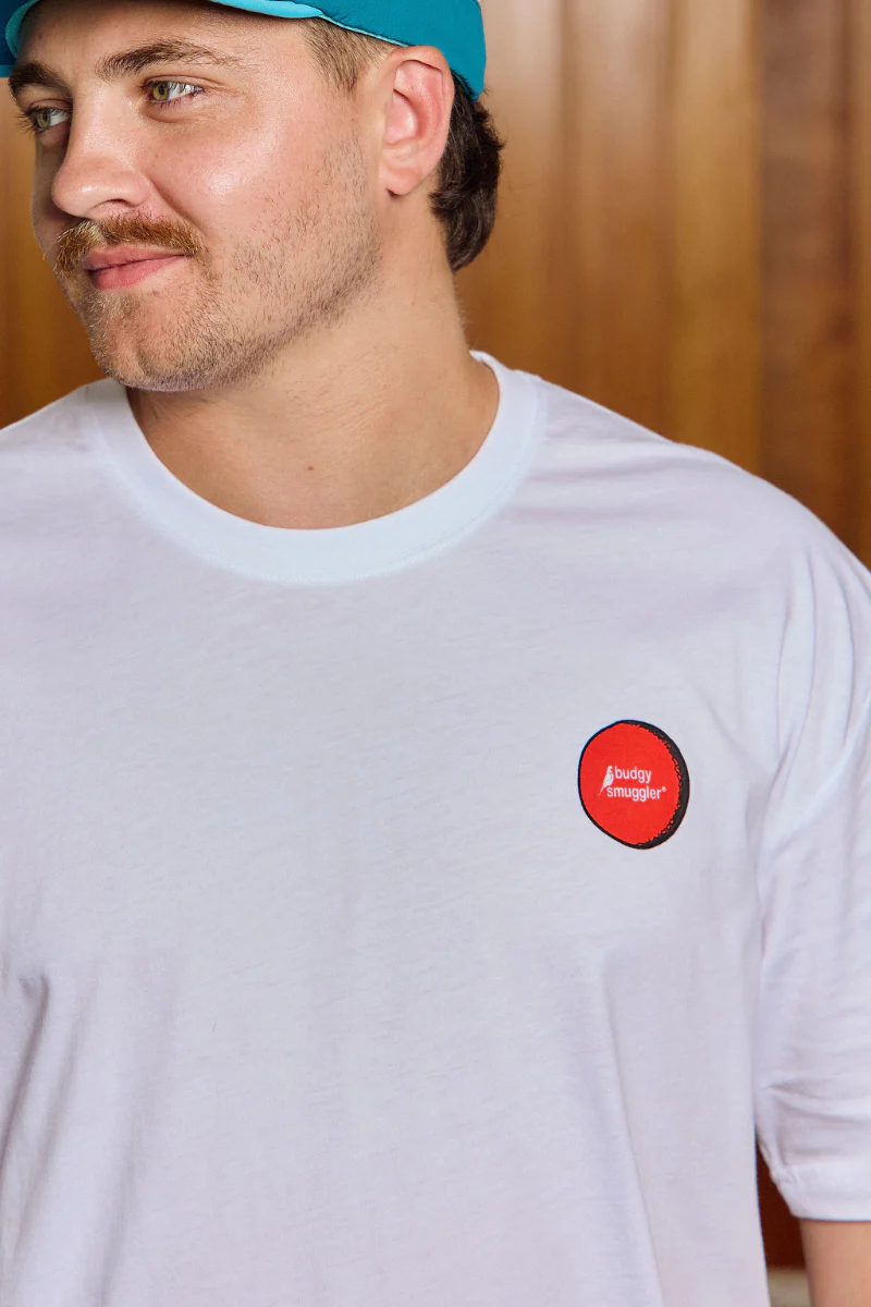 Lightweight White Tee with Crickets Balls - Image 5