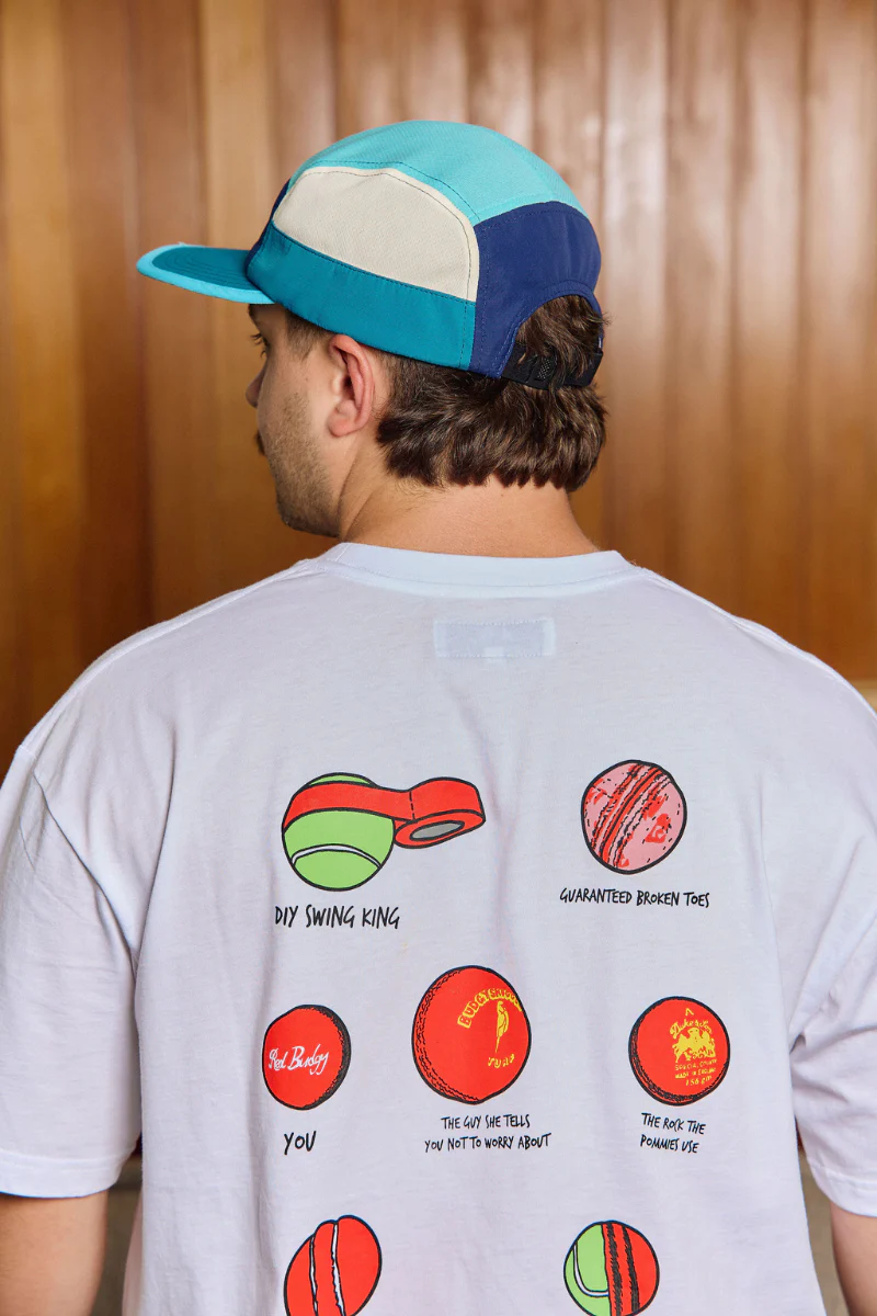 Lightweight White Tee with Crickets Balls - Image 6