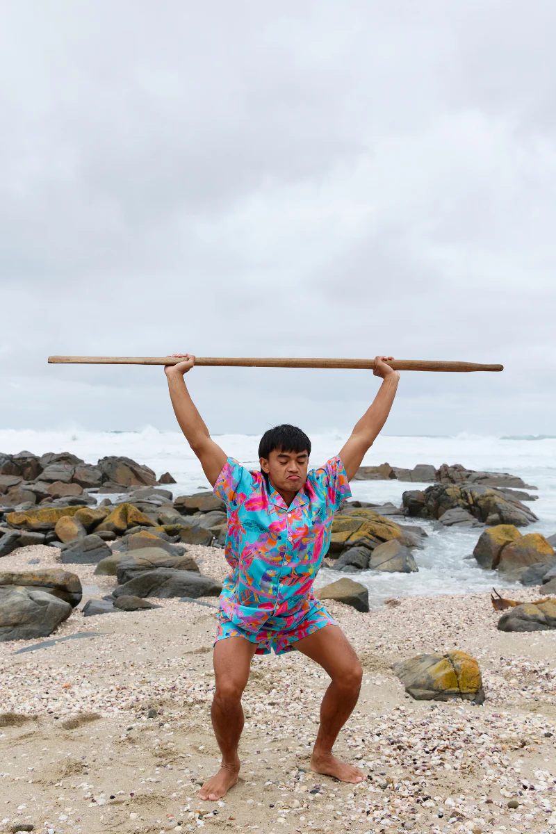 Men's Pyjama Set in Techno Parrots - Image 10