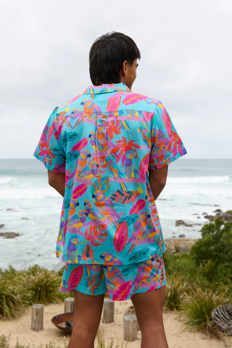 Men's Pyjama Set in Techno Parrots - Image 3