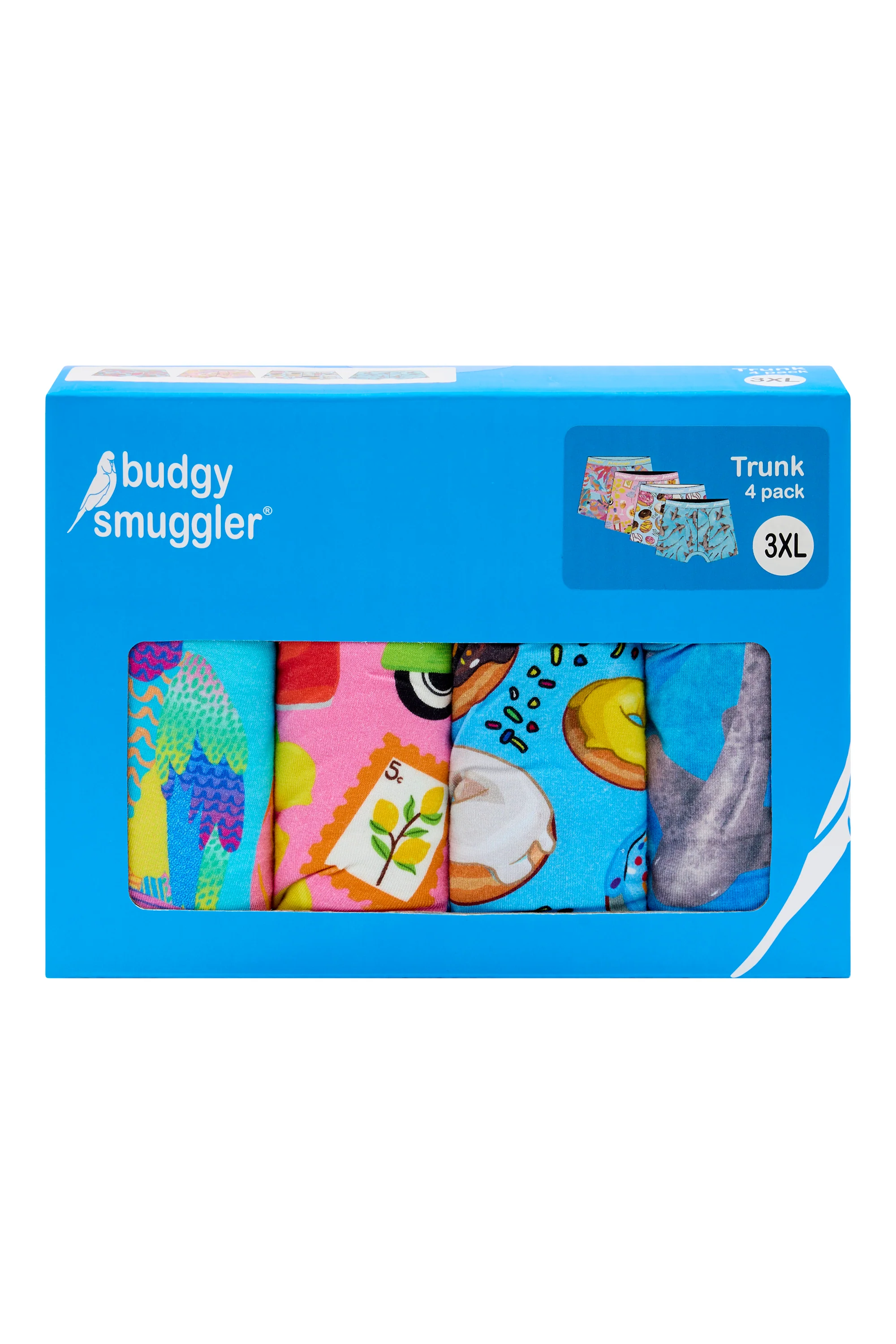 Men's Underwear Trunks 4 Pack in Euro Summer