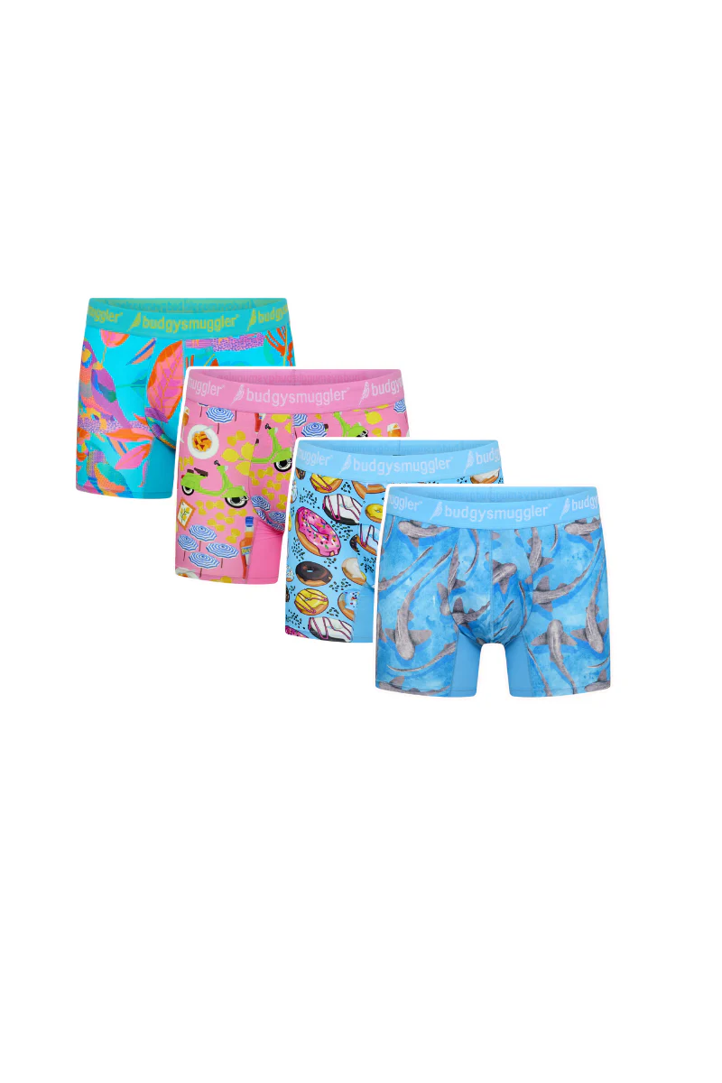 Men's Underwear Trunks 4 Pack in Euro Summer - Image 2