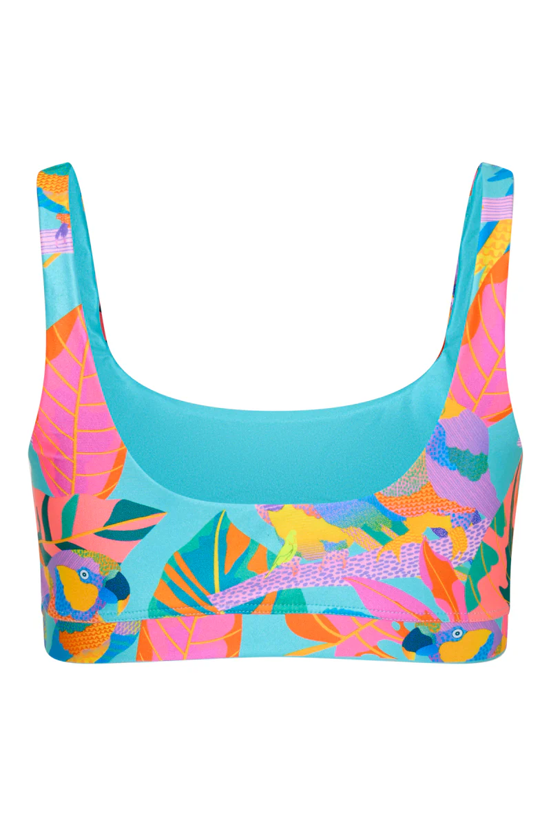 Palm Beach Top in Techno Parrots - Image 4