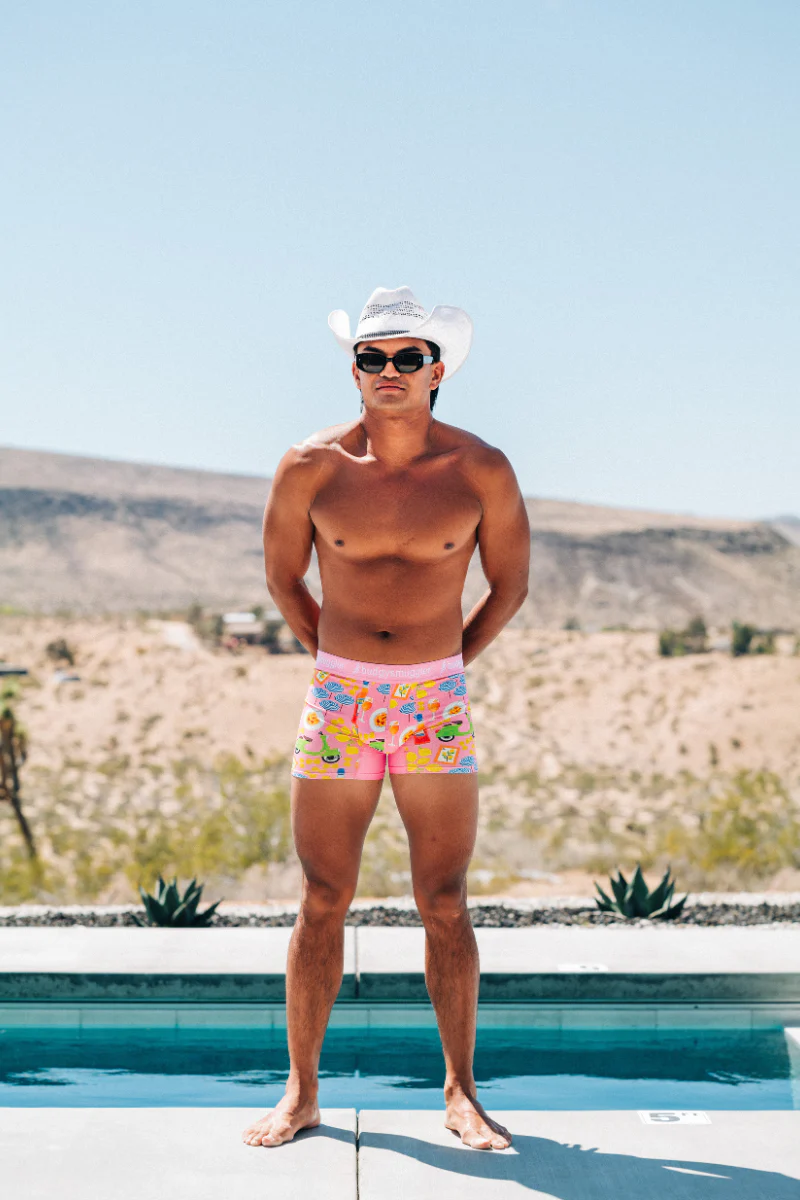 Men's Underwear Trunks in Pink Amalfi - Image 3