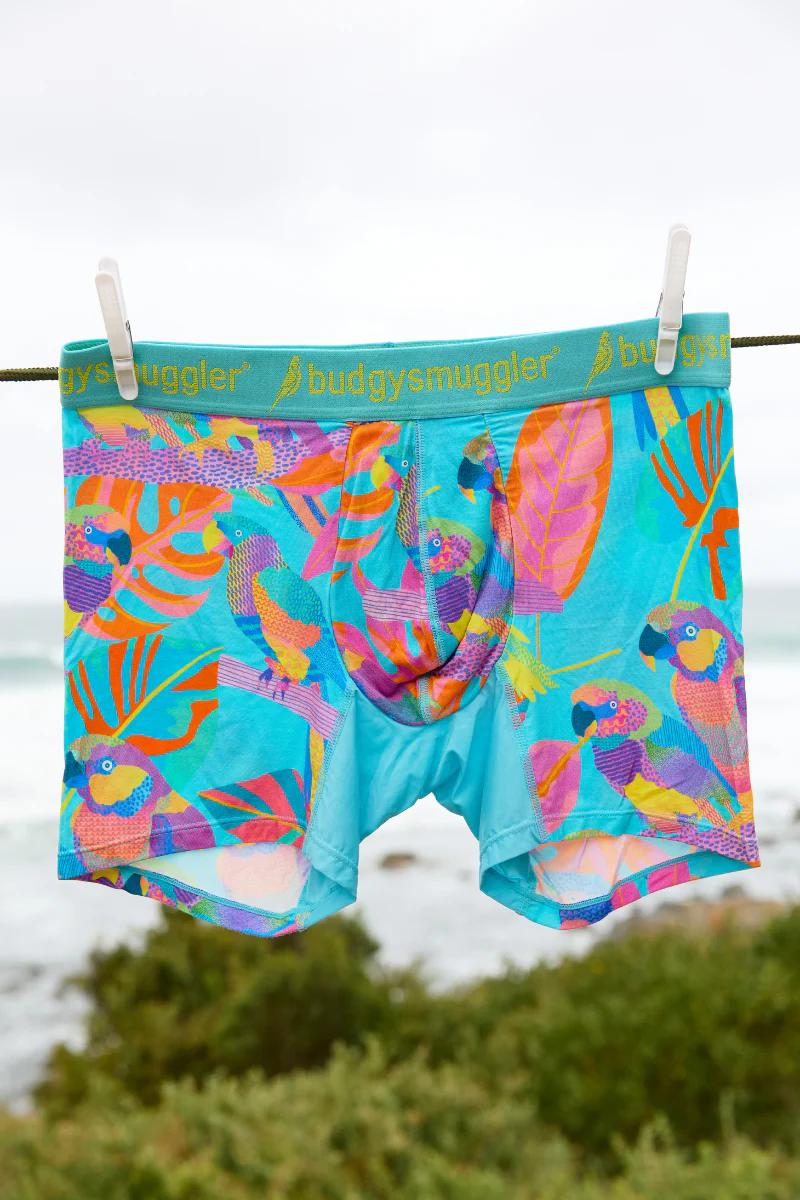 Men's Underwear Trunks in Techno Parrots - Image 4