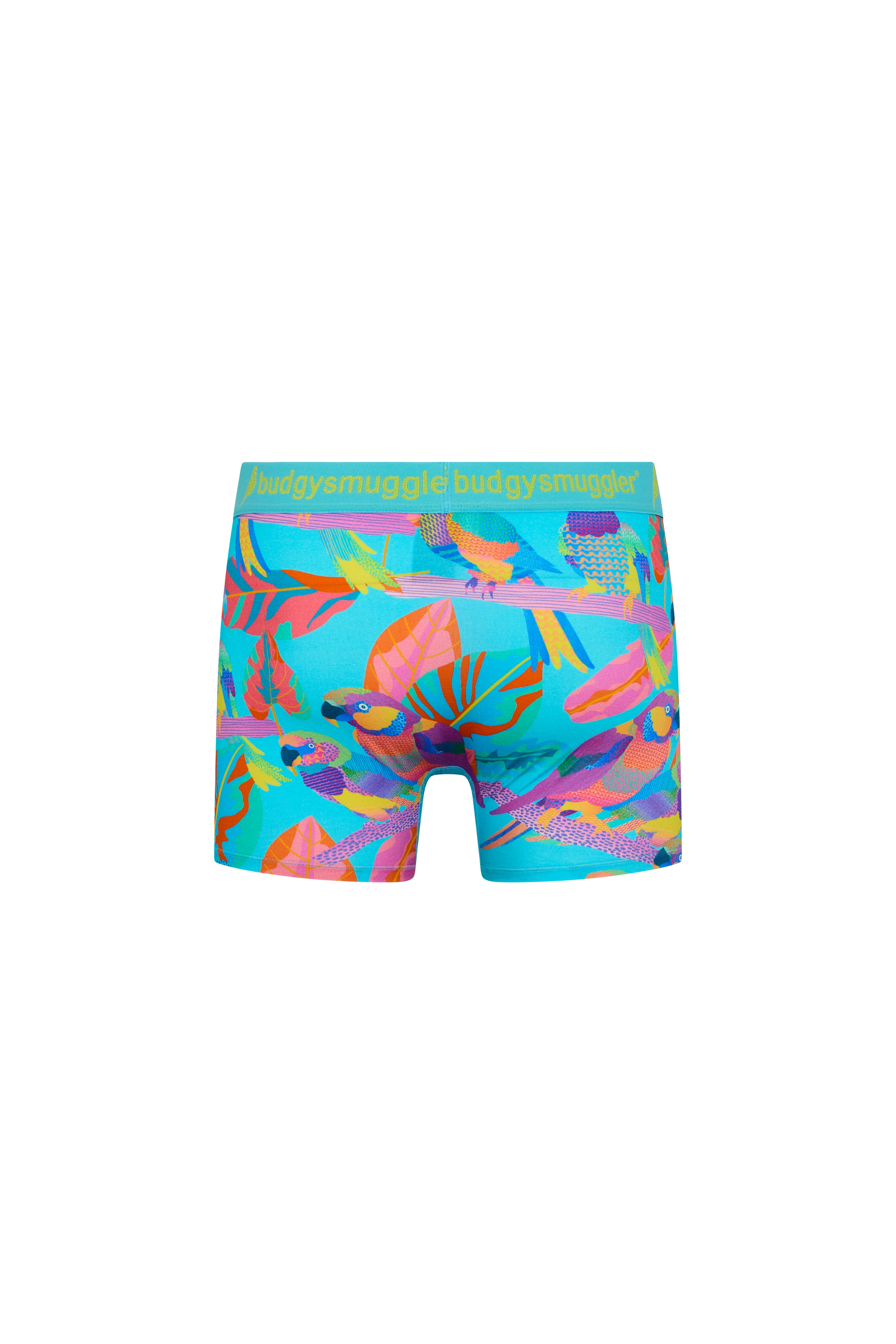 Men's Underwear Trunks in Techno Parrots - Image 5