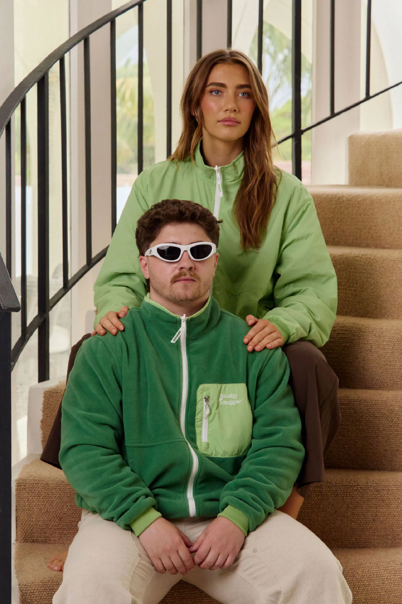 Reversible Fleece In Green