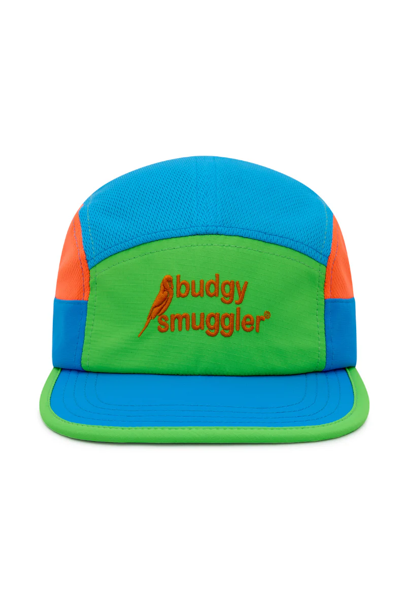 Running Cap in Green Orange Blue