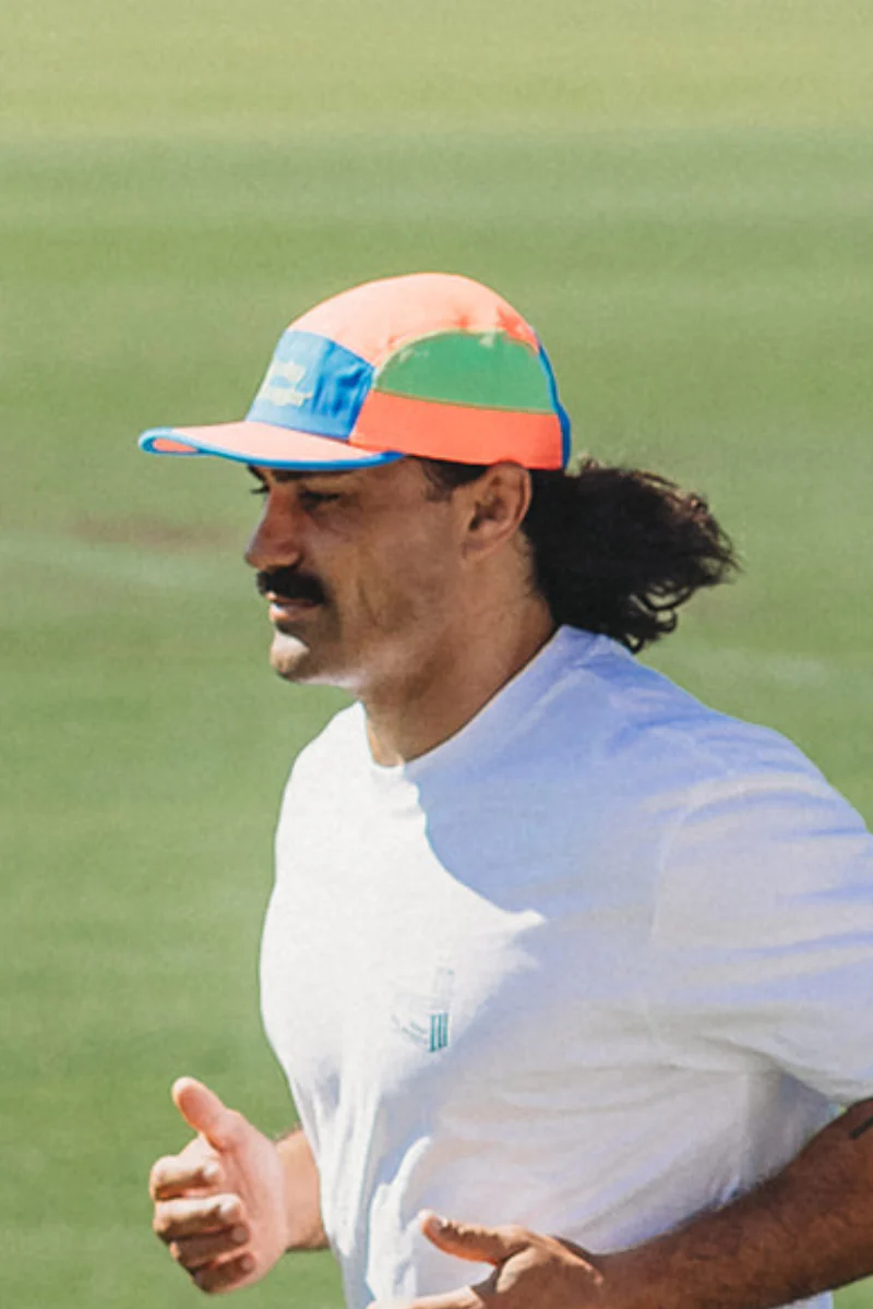 Running Cap in Pink, Orange and Blue - Image 3