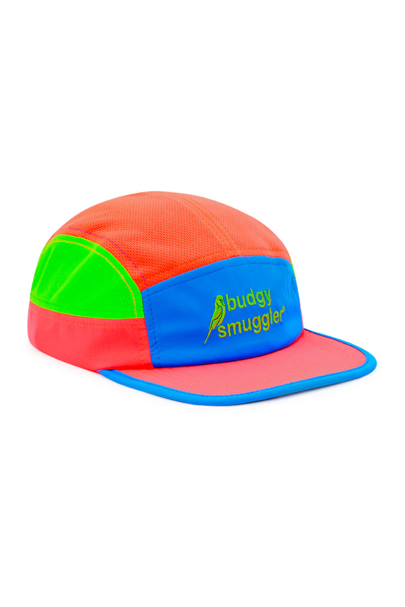 Running Cap in Pink, Orange and Blue - Image 4