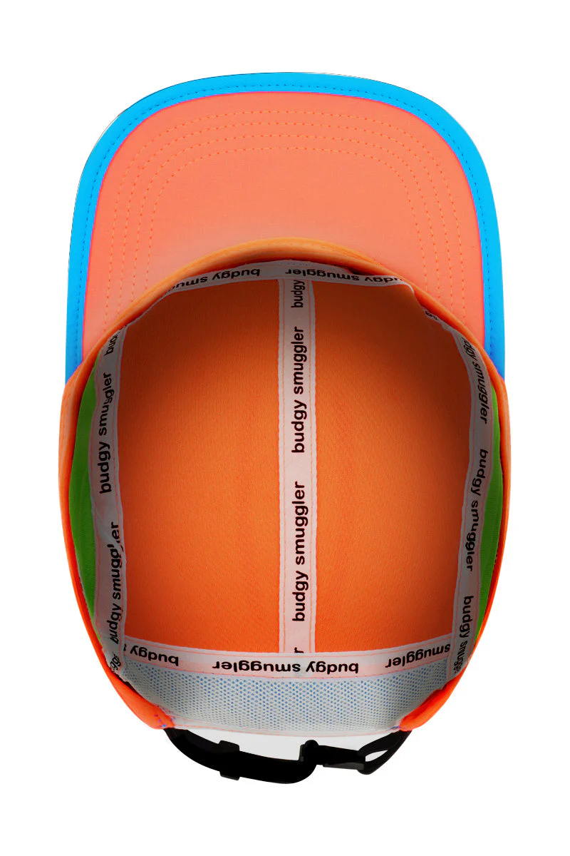 Running Cap in Pink, Orange and Blue - Image 7