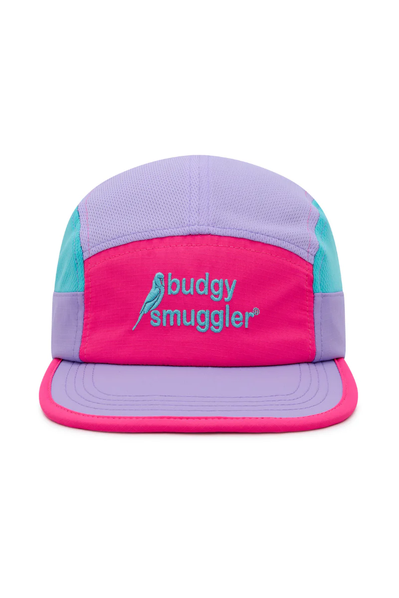 Running Cap in Pink Purple Blue