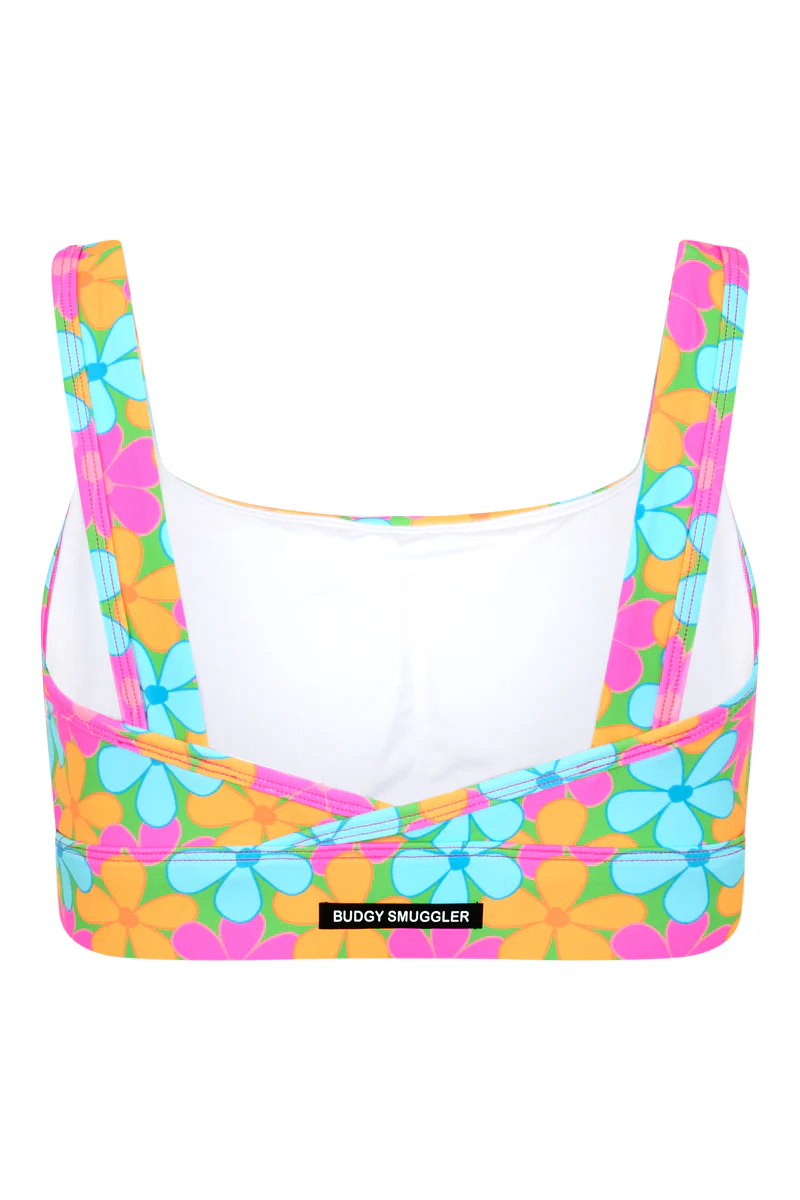 Sports Bra 2.0 in Fluro Flowers - Image 4