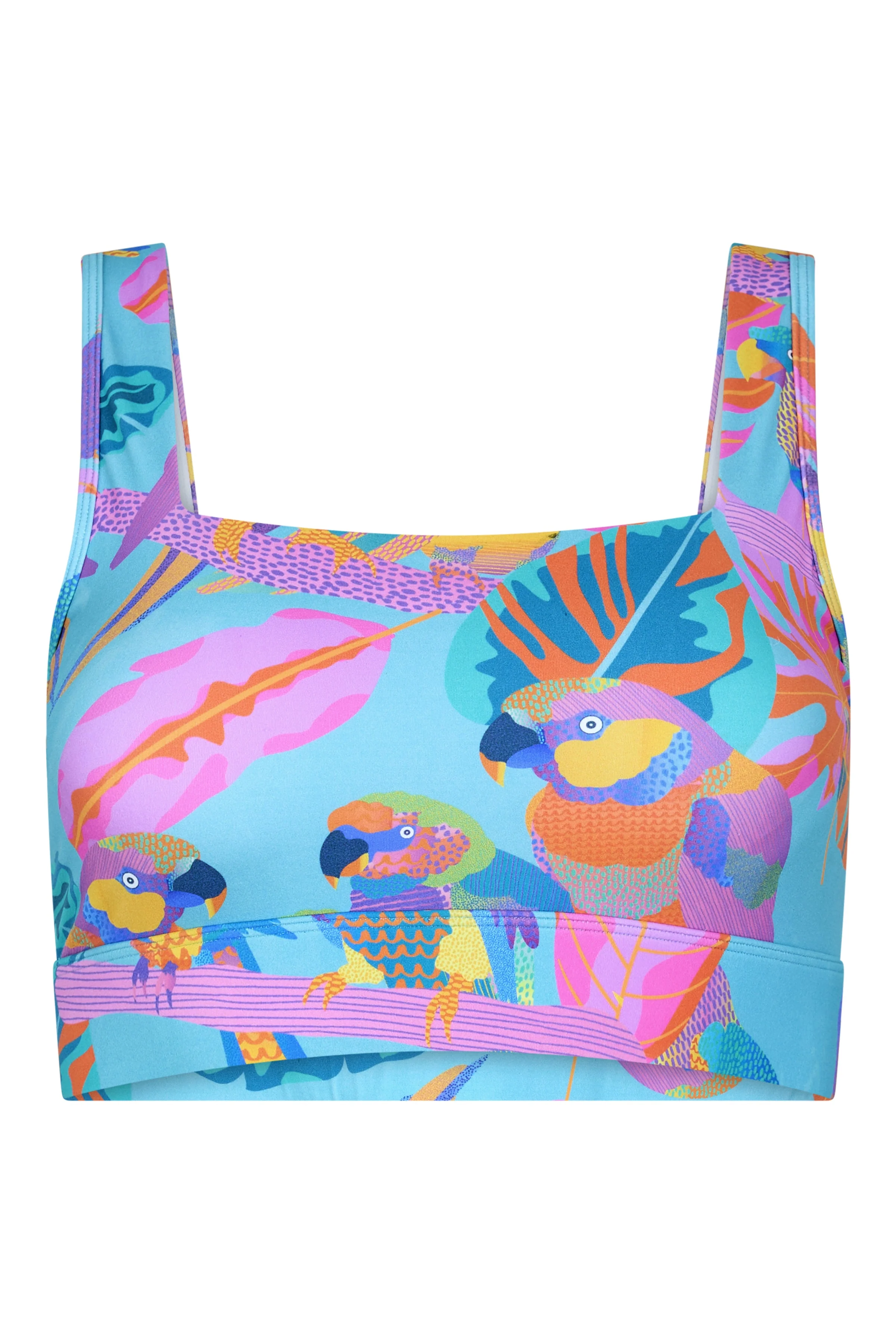 Sports Bra 2.0 in Techno Parrots - Image 5