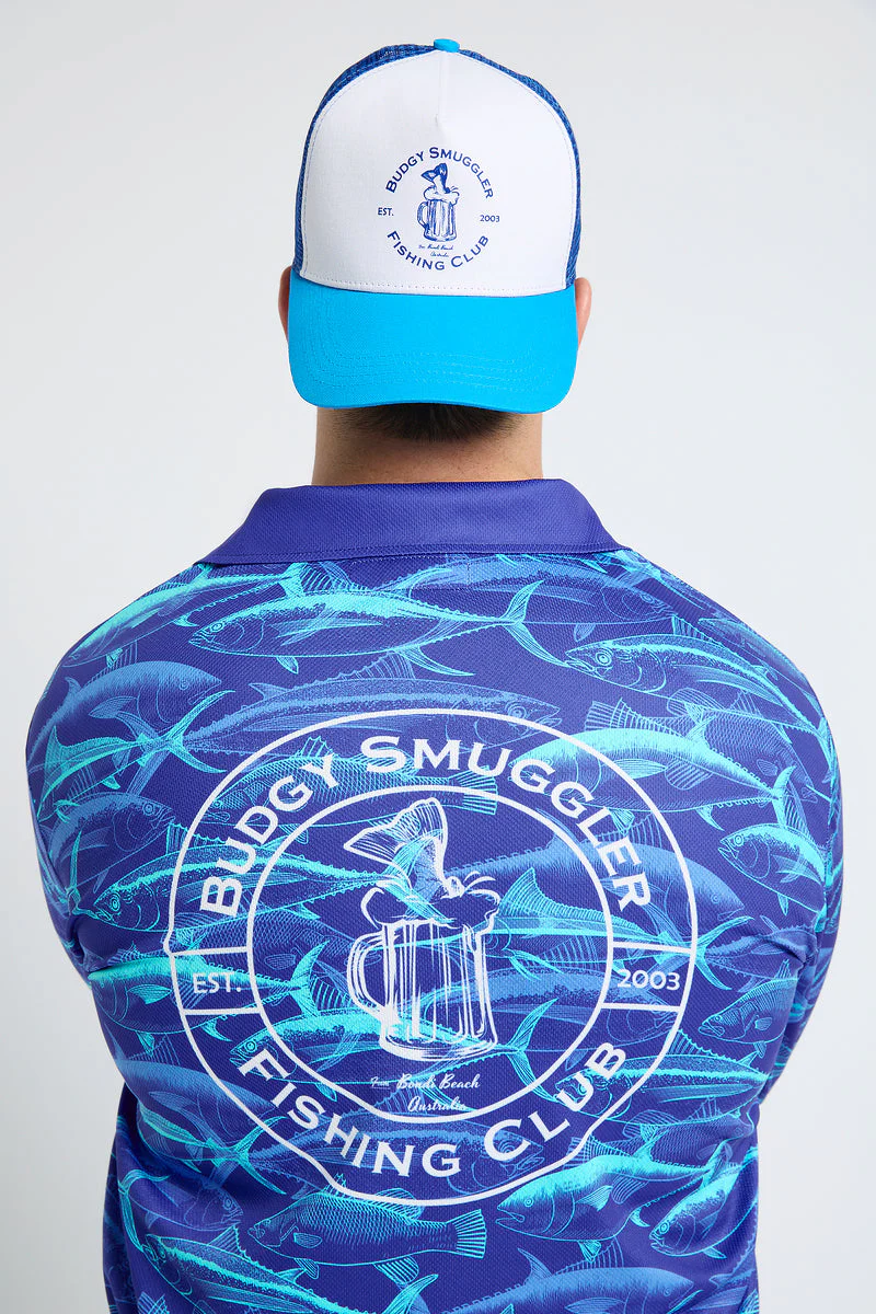 Trucker Hat with Budgy Fishing Club - Image 2
