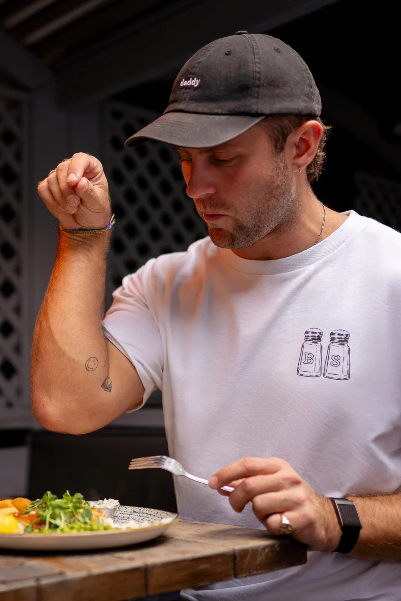 White Tee in Fish and Chip Fridays - Image 3
