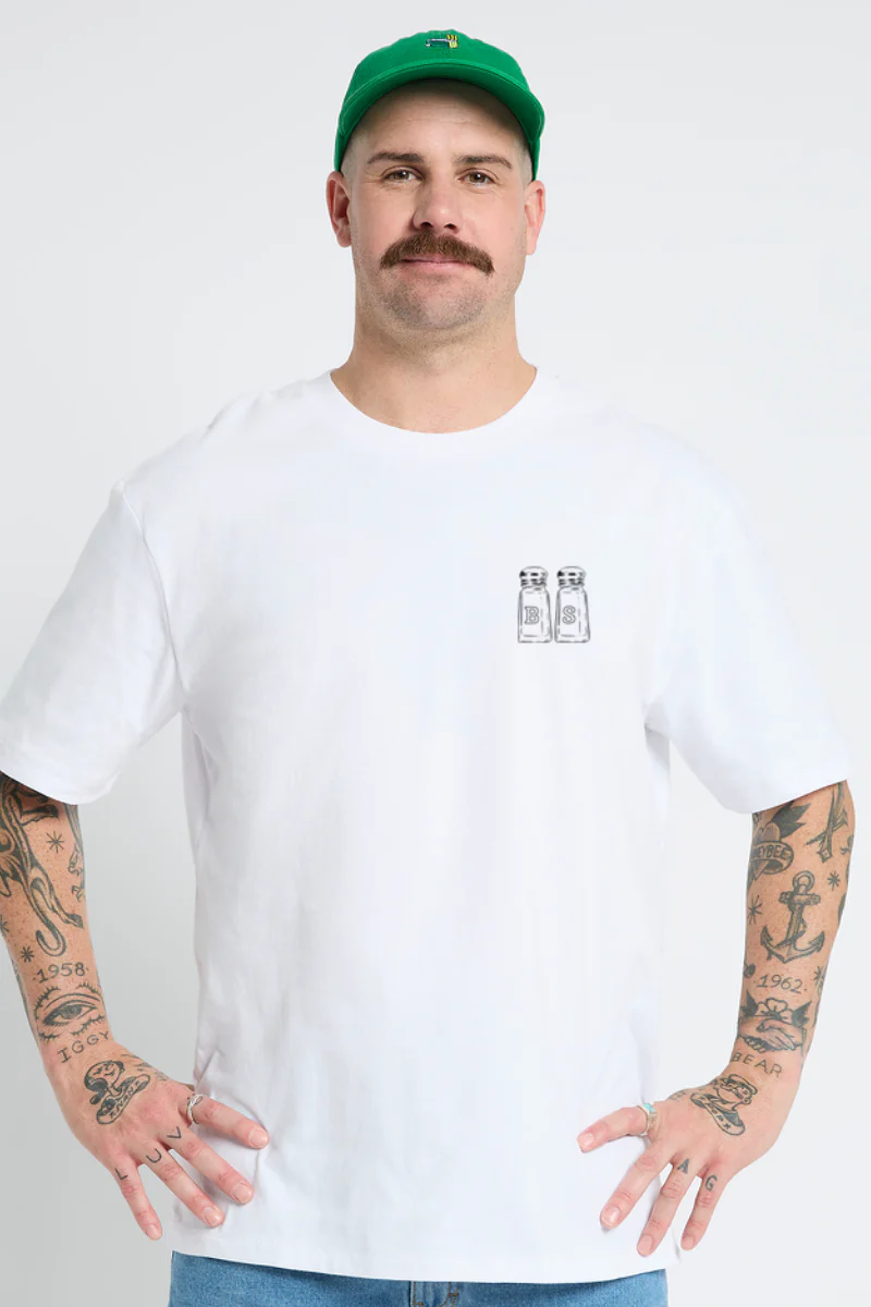 White Tee in Fish and Chip Fridays - Image 5