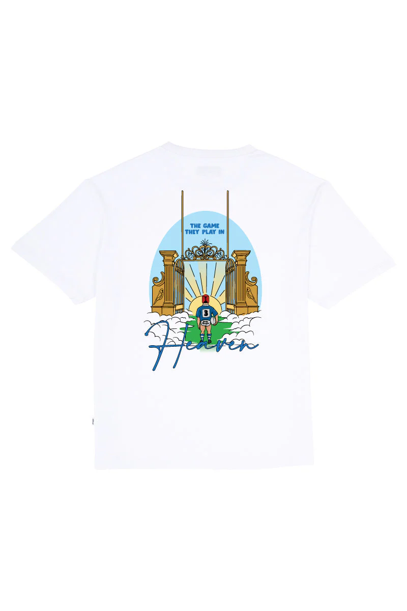 White Tee with Game Played in Heaven - Image 3