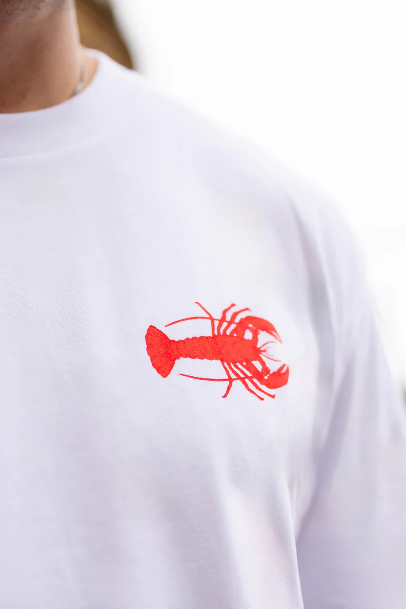 White Tee with Lobster - Image 3