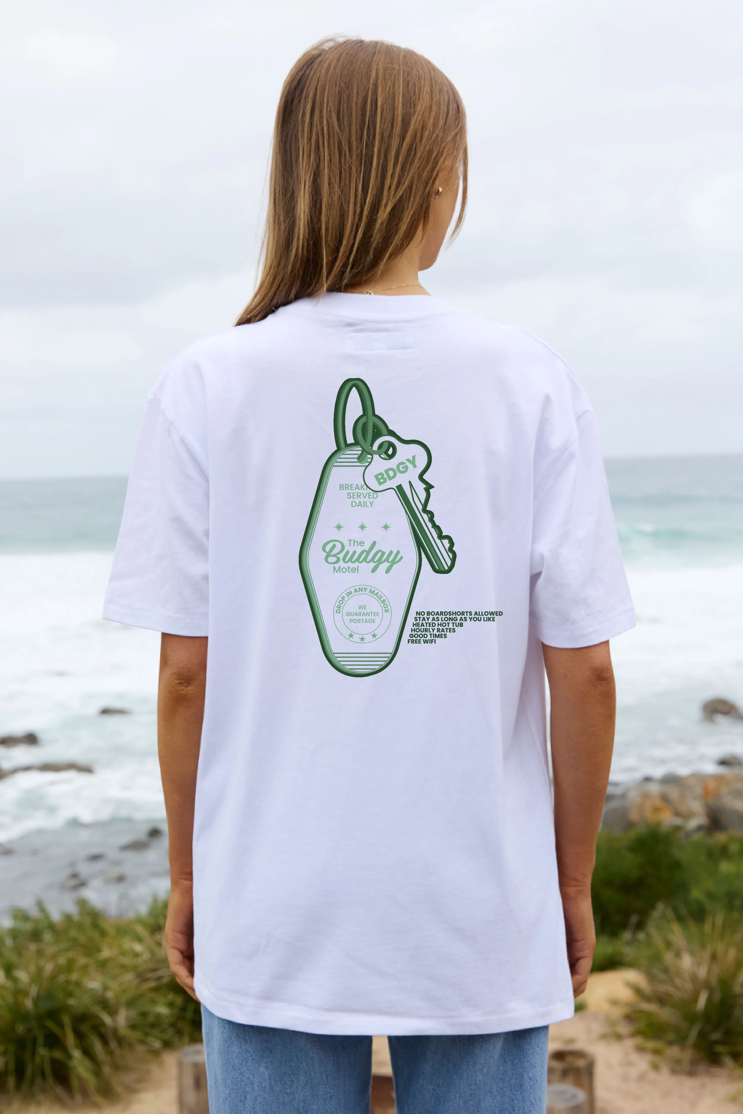 White Tee with Motel Key - Image 6