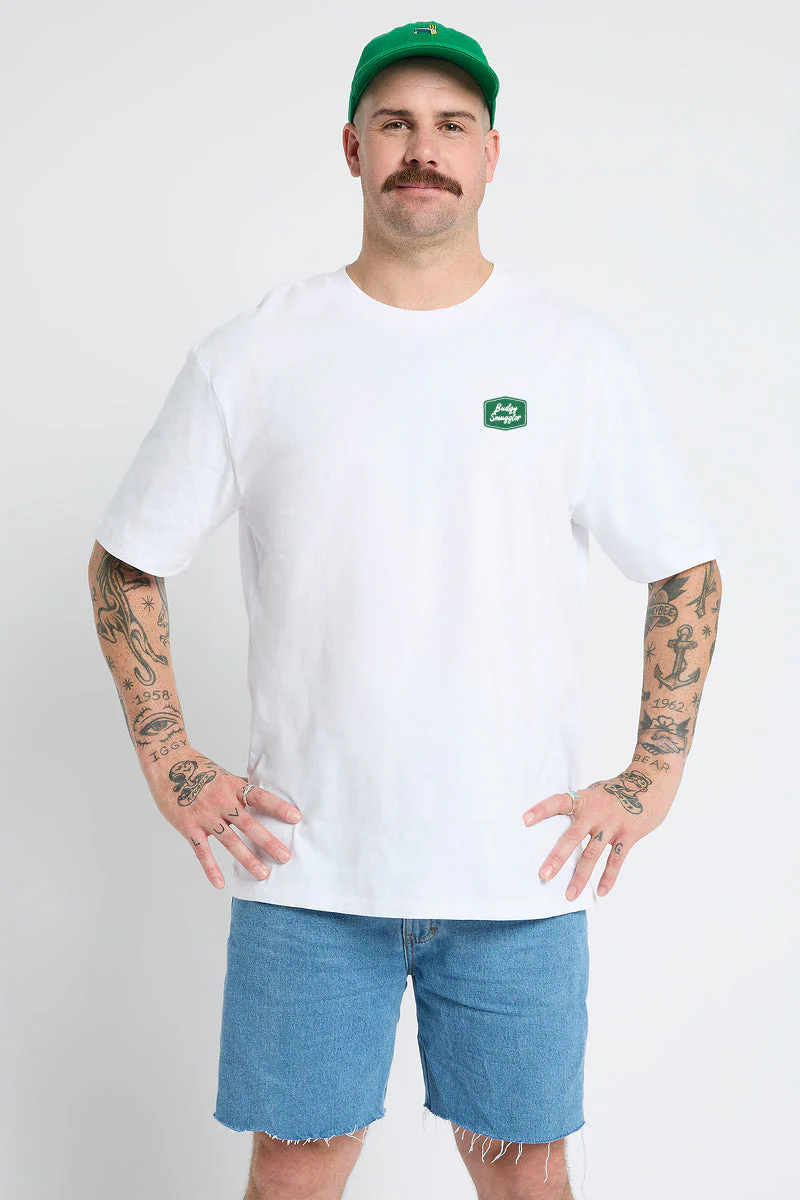 White Tee with Pasta Shop - Image 7