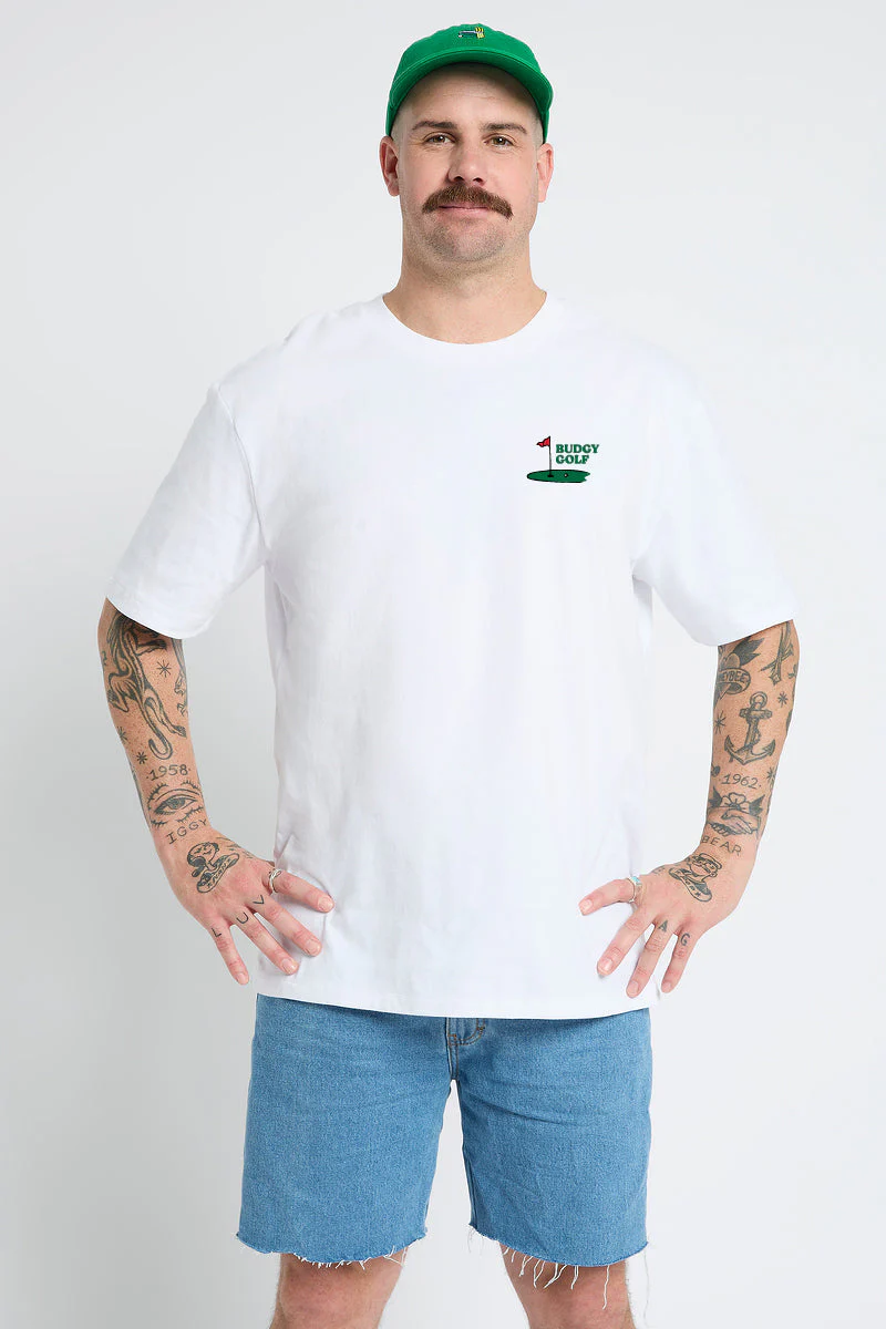 White Tee with Pizza and Putt - Image 4