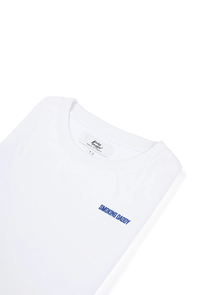 White Tee with Smoking Daddy - Image 4