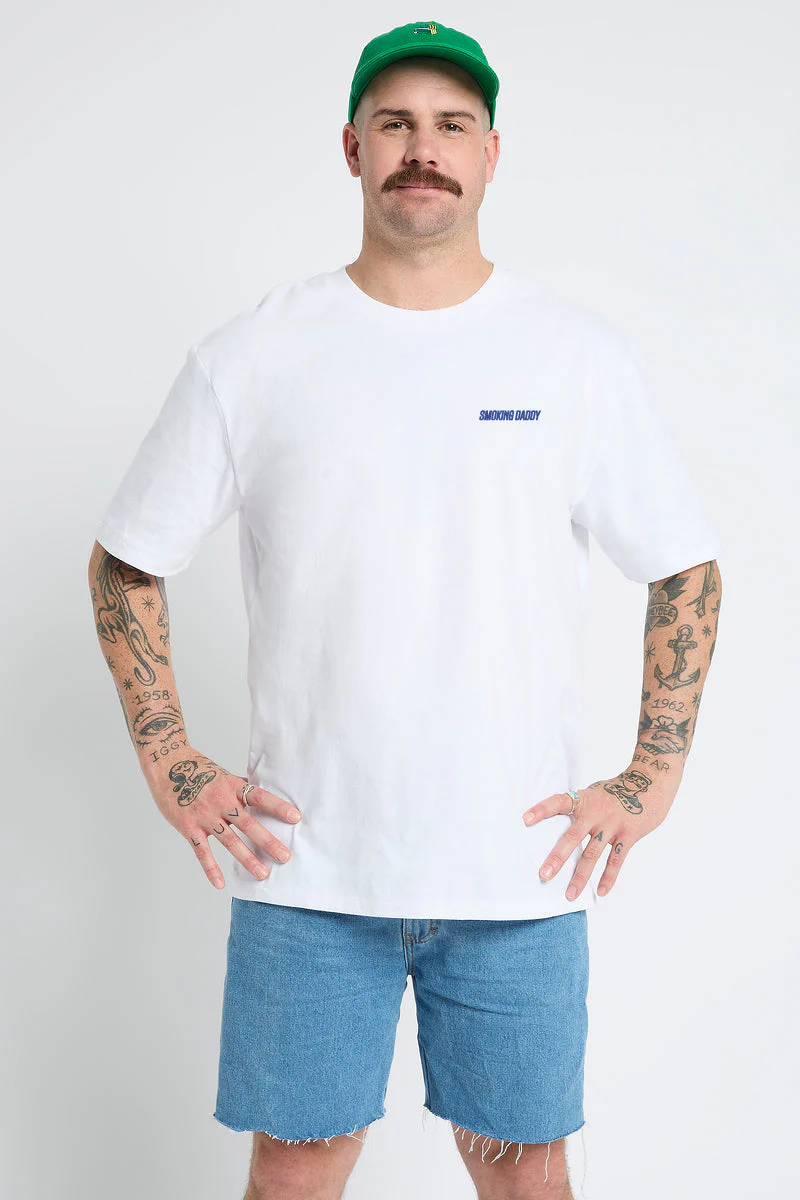 White Tee with Smoking Daddy - Image 7